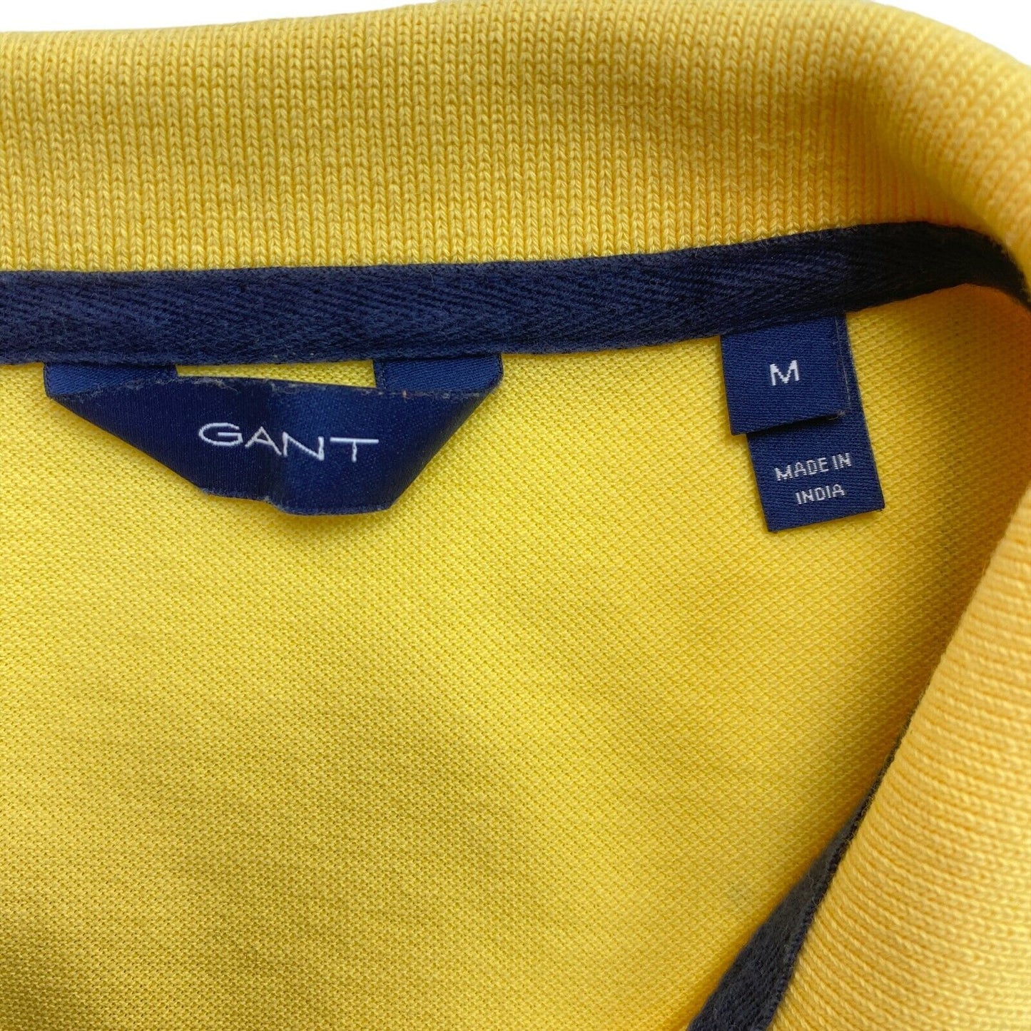 GANT Yellow Original Pique Polo Shirt Size M