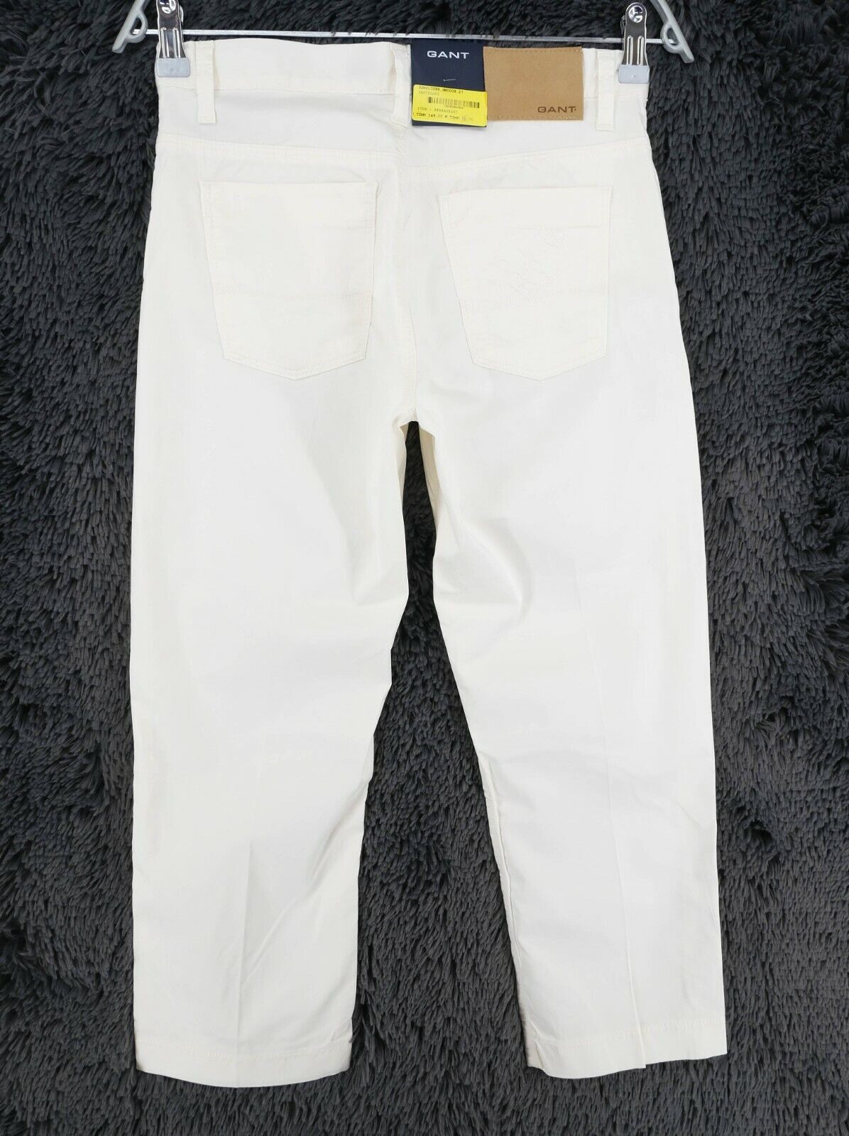 GANT White Dawn Cotton Satin Capri Pants Trousers Size 27 31