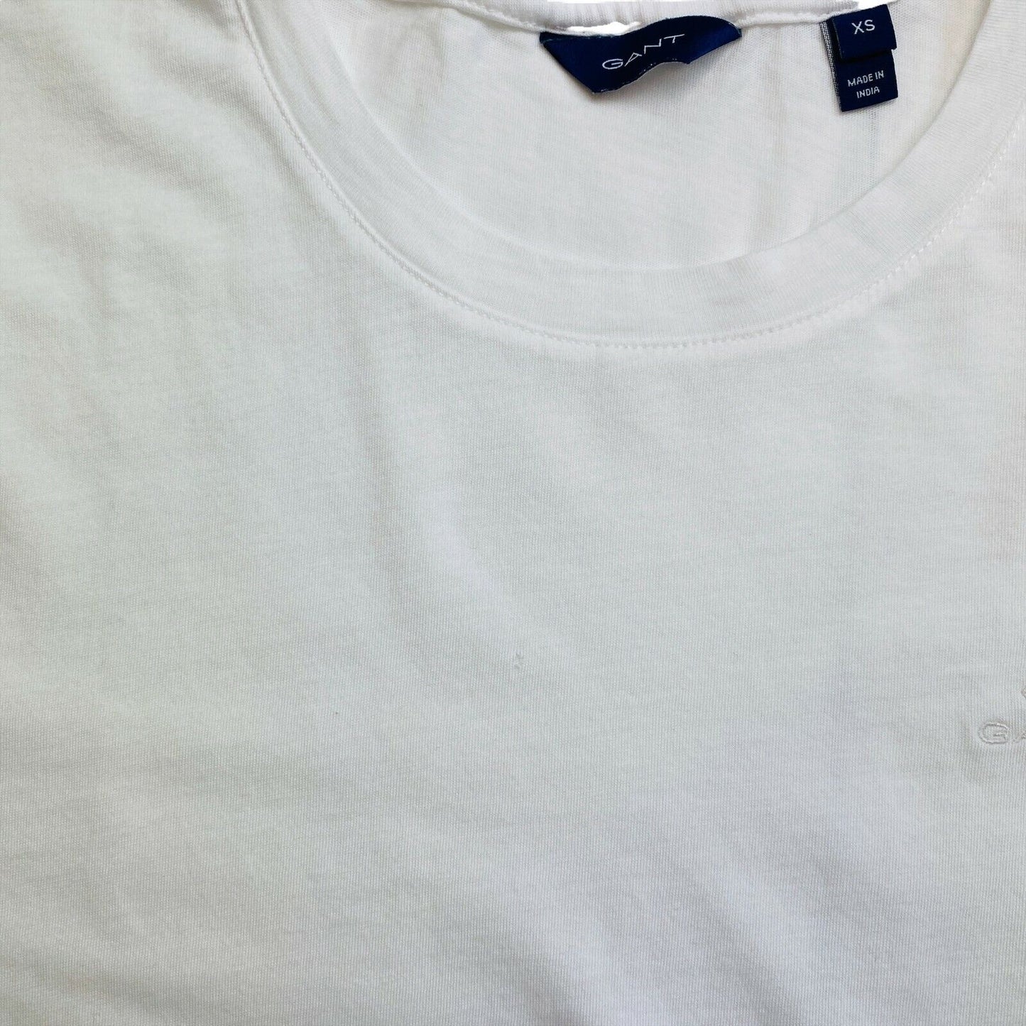 GANT White Original Crew Neck T Shirt Size XS