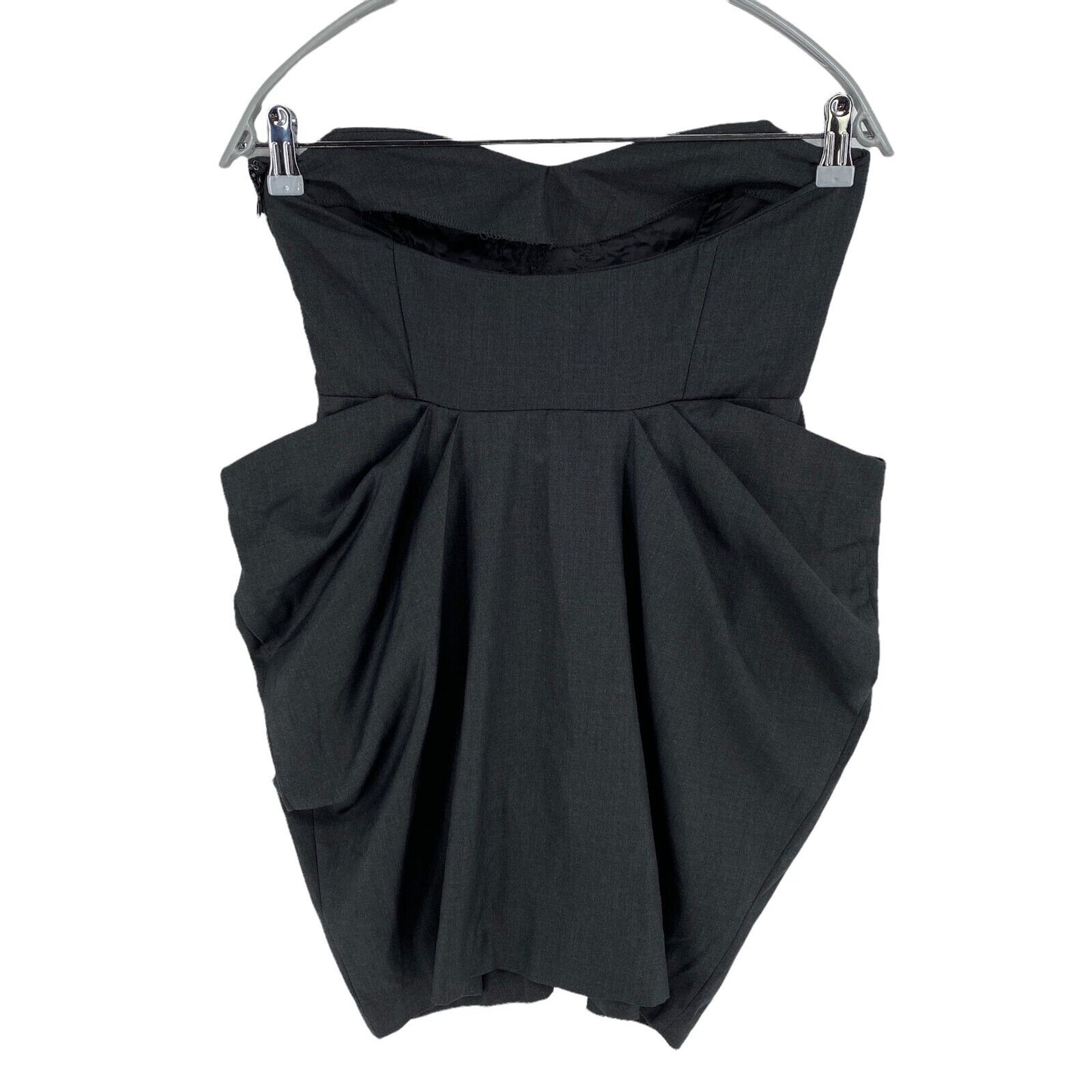 RPR €109 Killah Dark Grey Sleeveless Sweetheart Strapless Mini Dress Size S