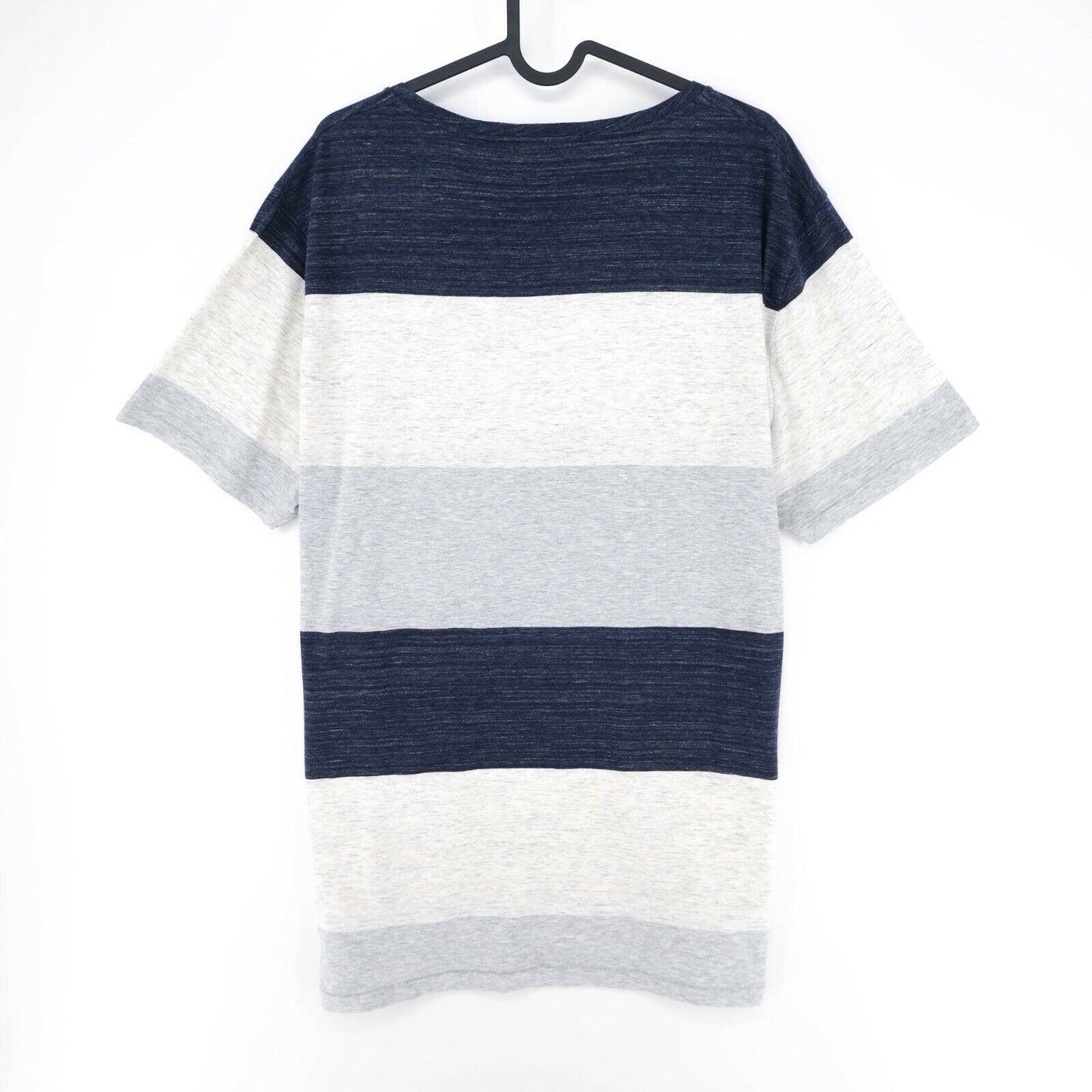 GANT Grey Blue Striped Crew Neck T Shirt Size M XL 2XL