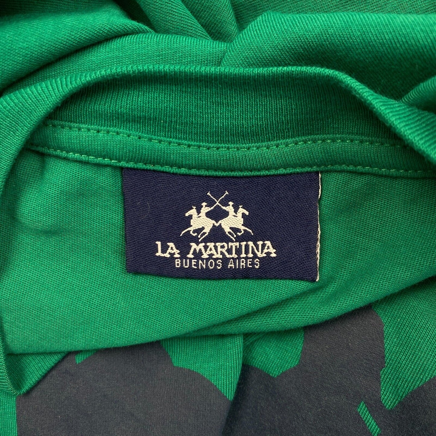 LA MARTINA Green Cotton Crew Neck T Shirt Size M