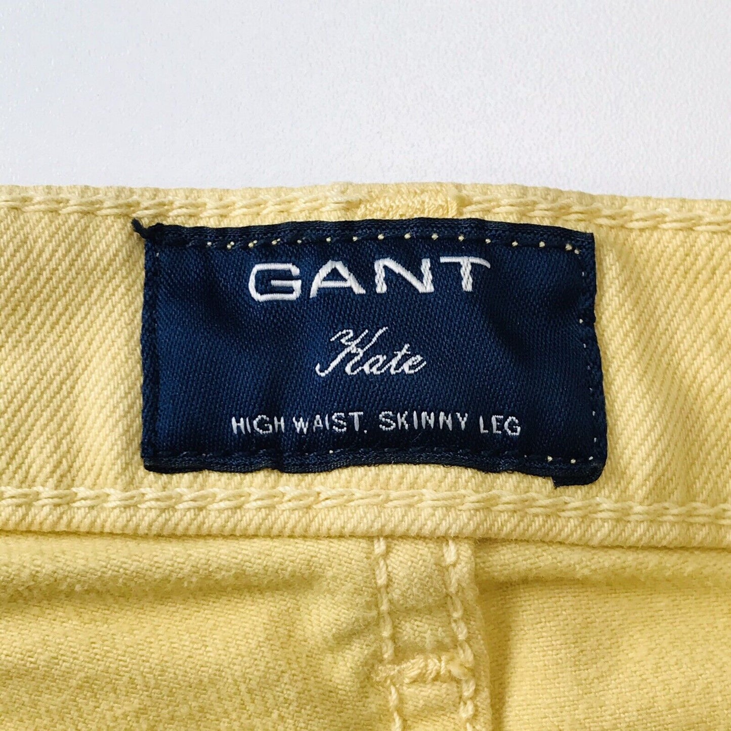 RRP €145 GANT KATE Women Yellow Stretch High Waist Skinny Fit Jeans W28 L34