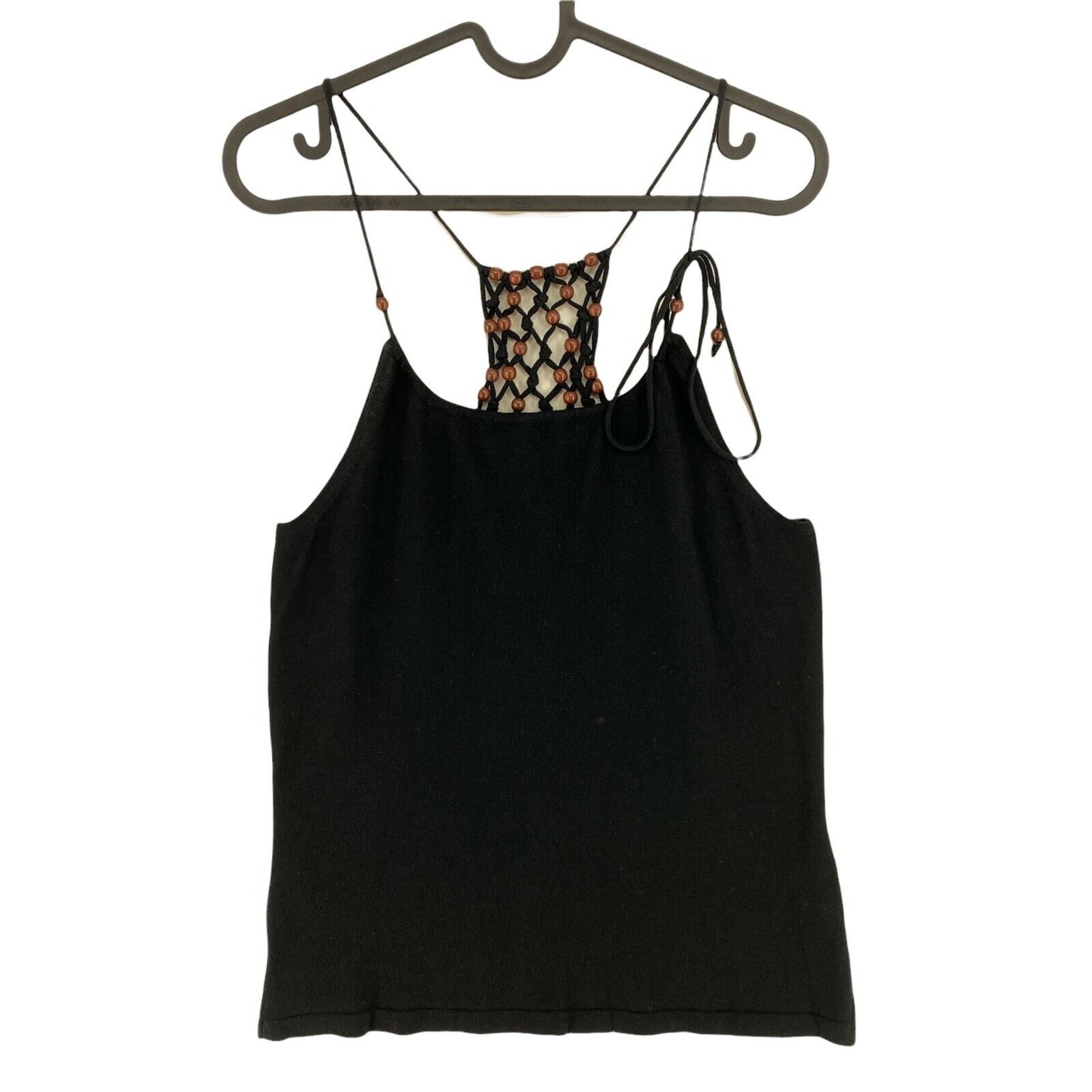 TOLLEGNO 1900 Black Tank Top Size IT 46 48 EU 42 44 UK 14 16