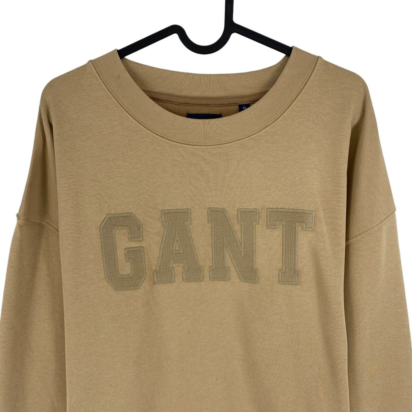 GANT Women Brown Logo Crew Neck Sweater Pullover Size XL