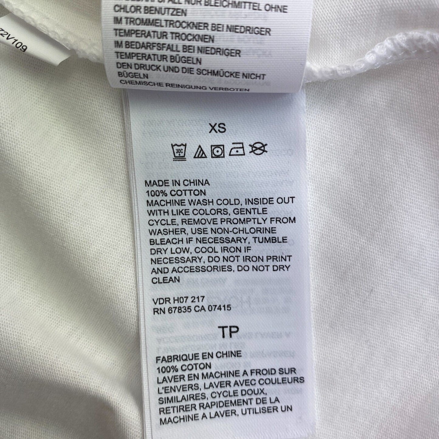 NAUTICA T-shirt blanc à col rond Taille XS