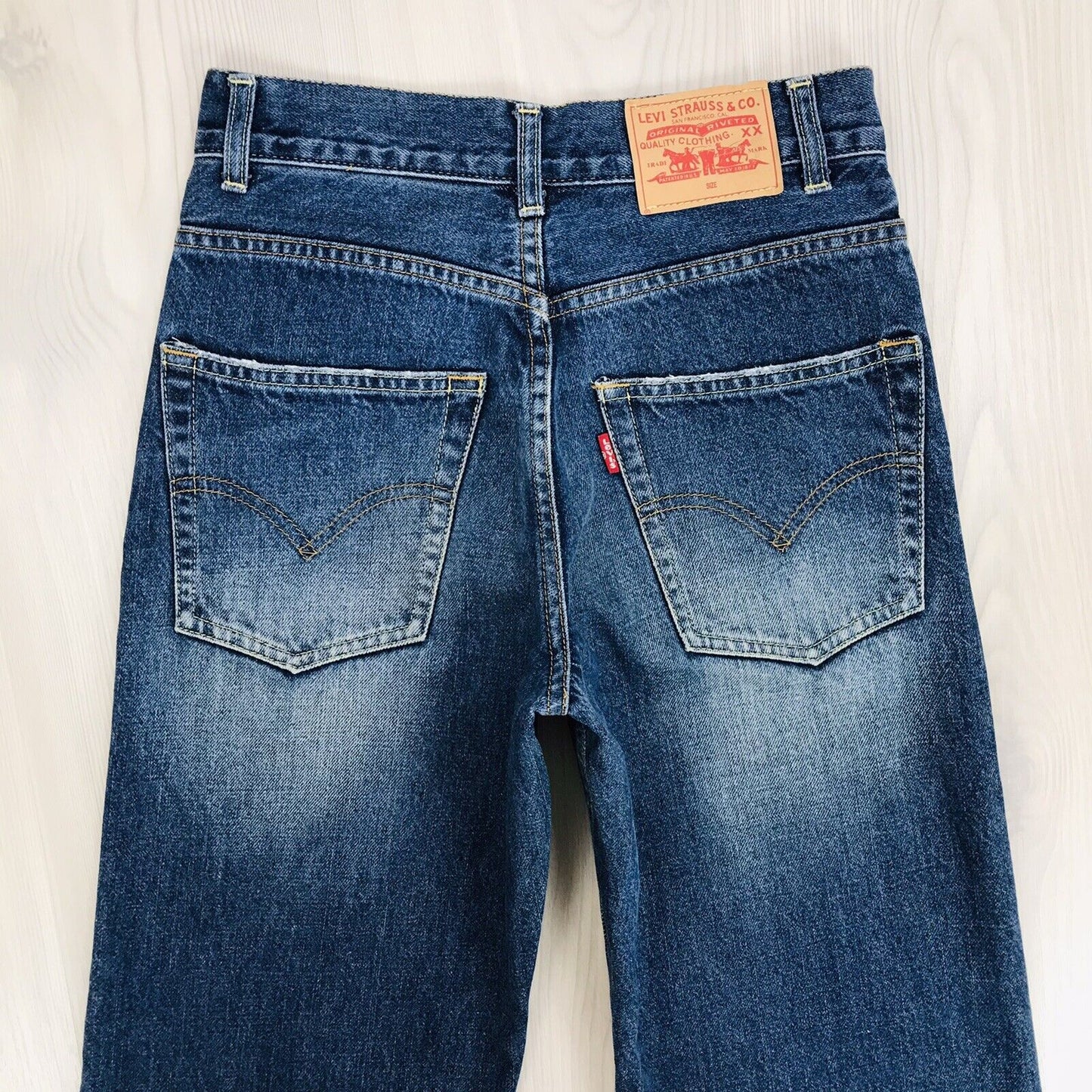 Vintage Levi's Boys Blue Straight Fit Jeans W24 L28