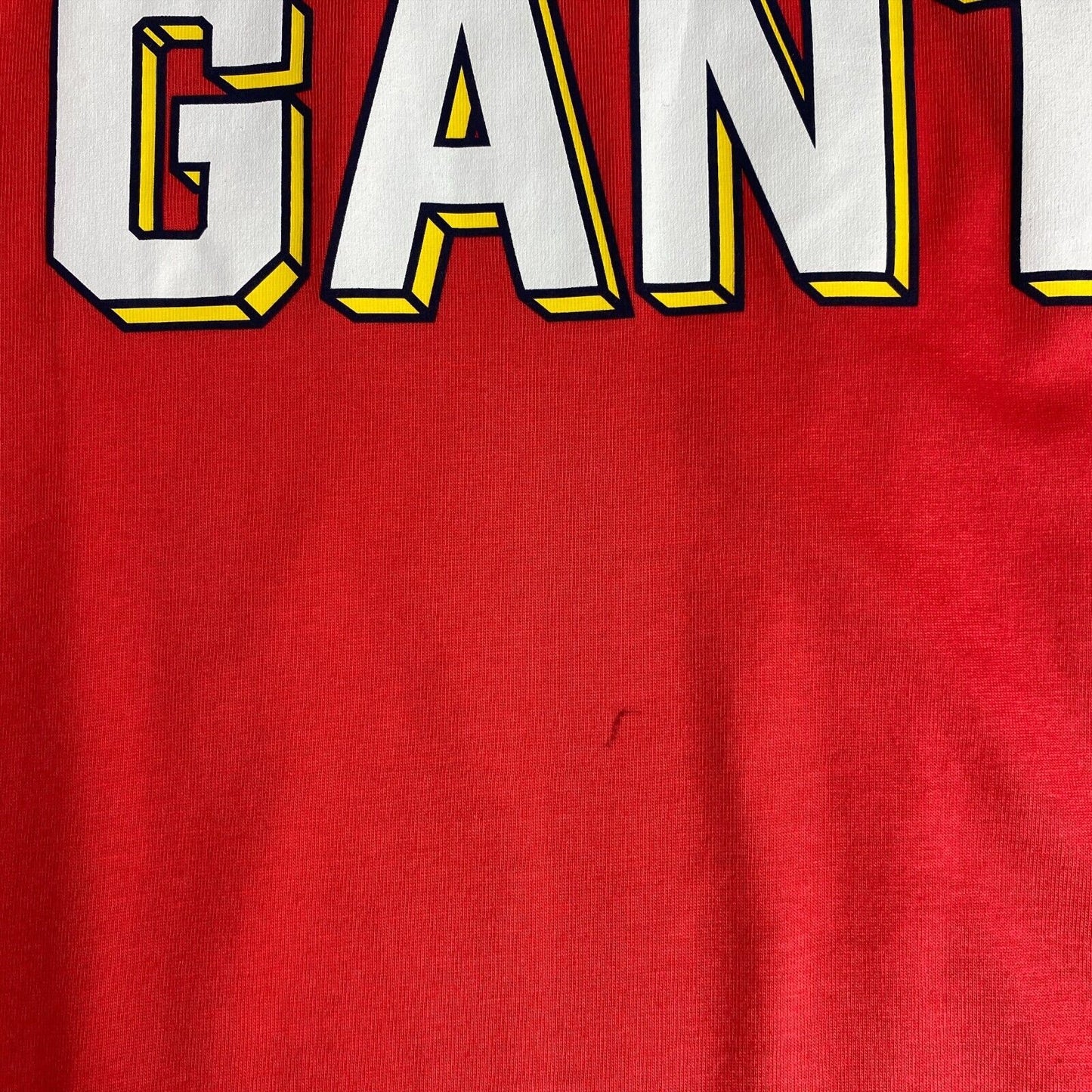 GANT Boys Red 3D Varsity Crew Neck T-Shirt Size 9 - 10 Years 134/140 cm