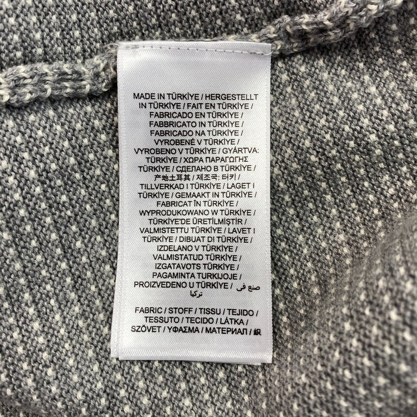 GANT Pullover mit Rundhalsausschnitt, leichte Textur, Grau, Größe M