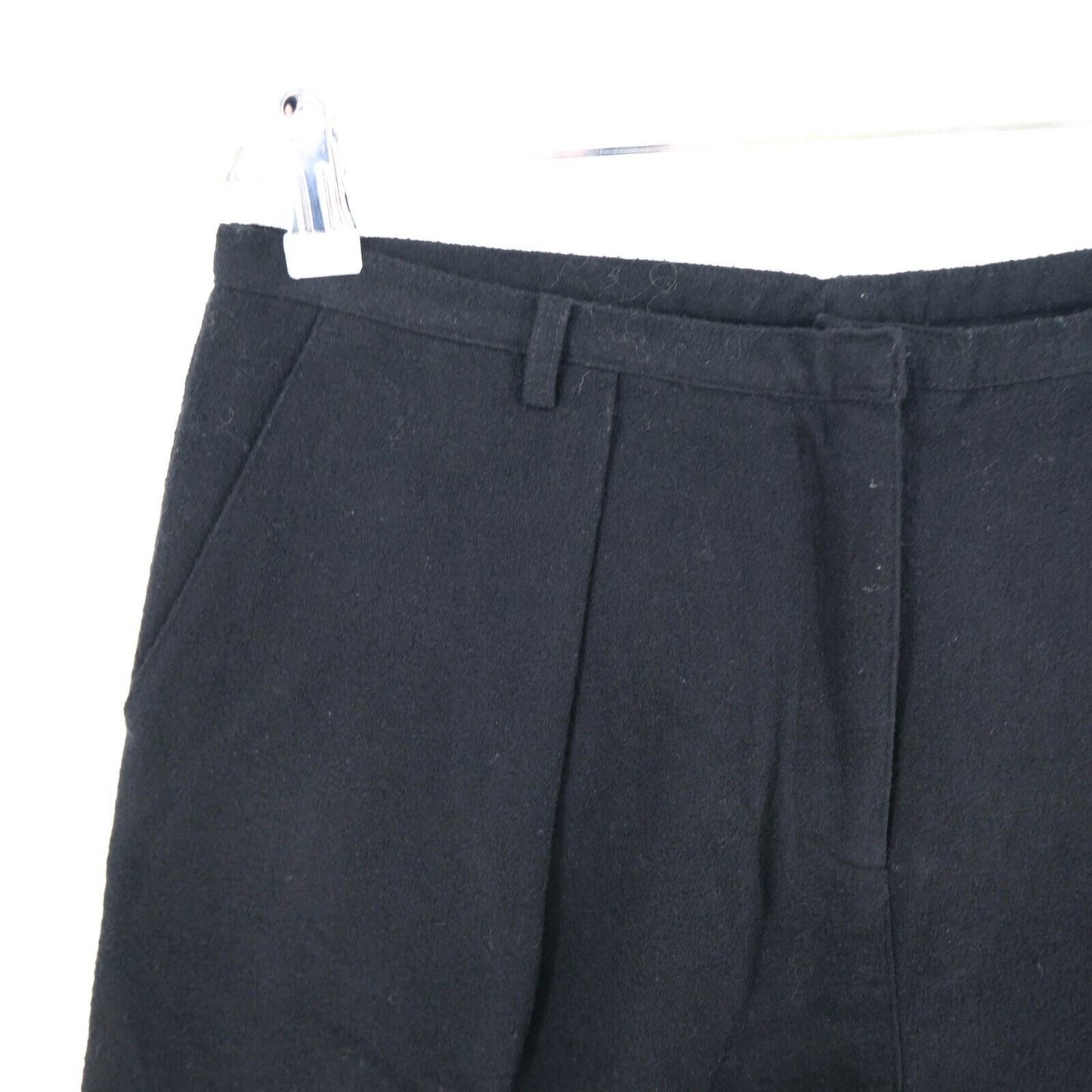 CHEAP MONDAY Black Wool Blend Shorts Size XS M