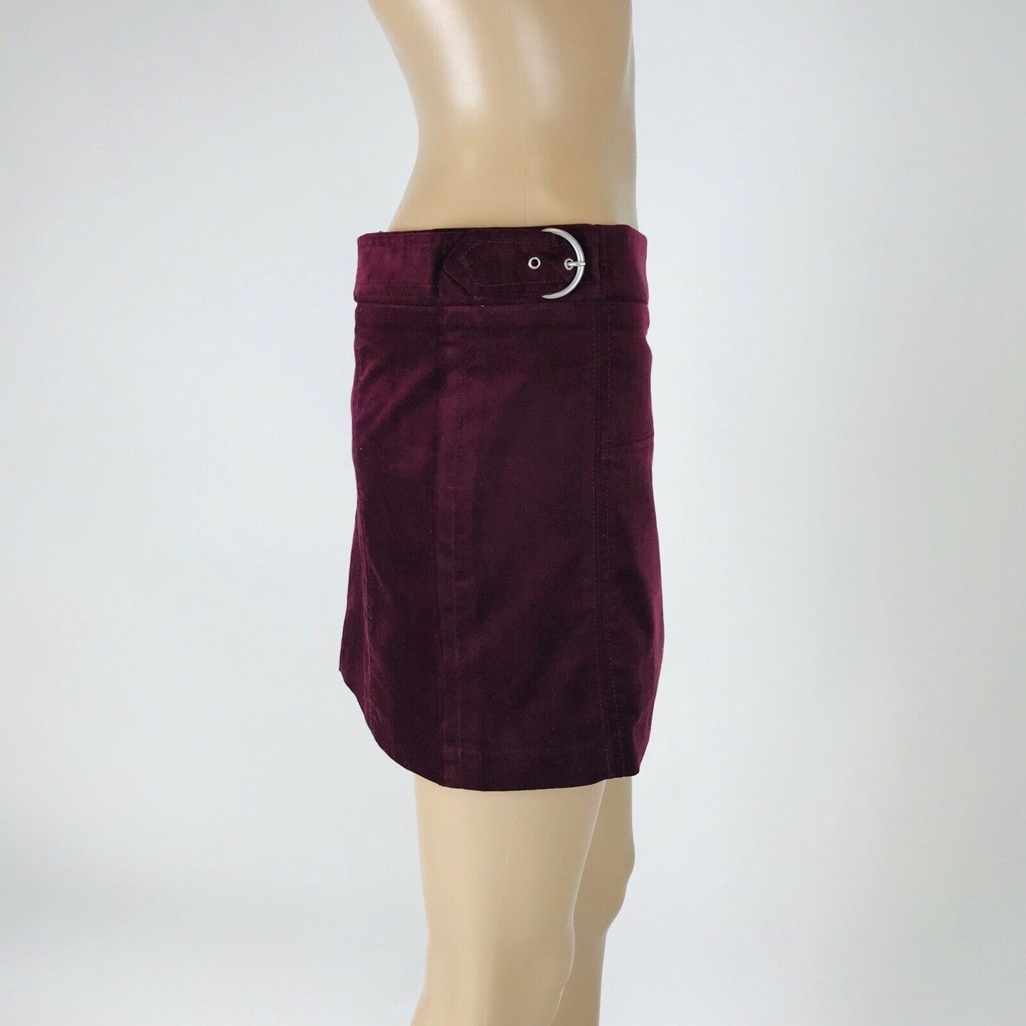 ZARA Trafaluc Women's Mini Bordeaux Red Skirt Size M W28