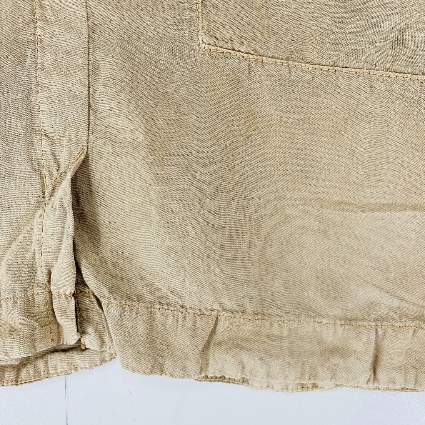 Camel Active Beige Regular Fit Linen Blend Skirt Size EUR 46 W40