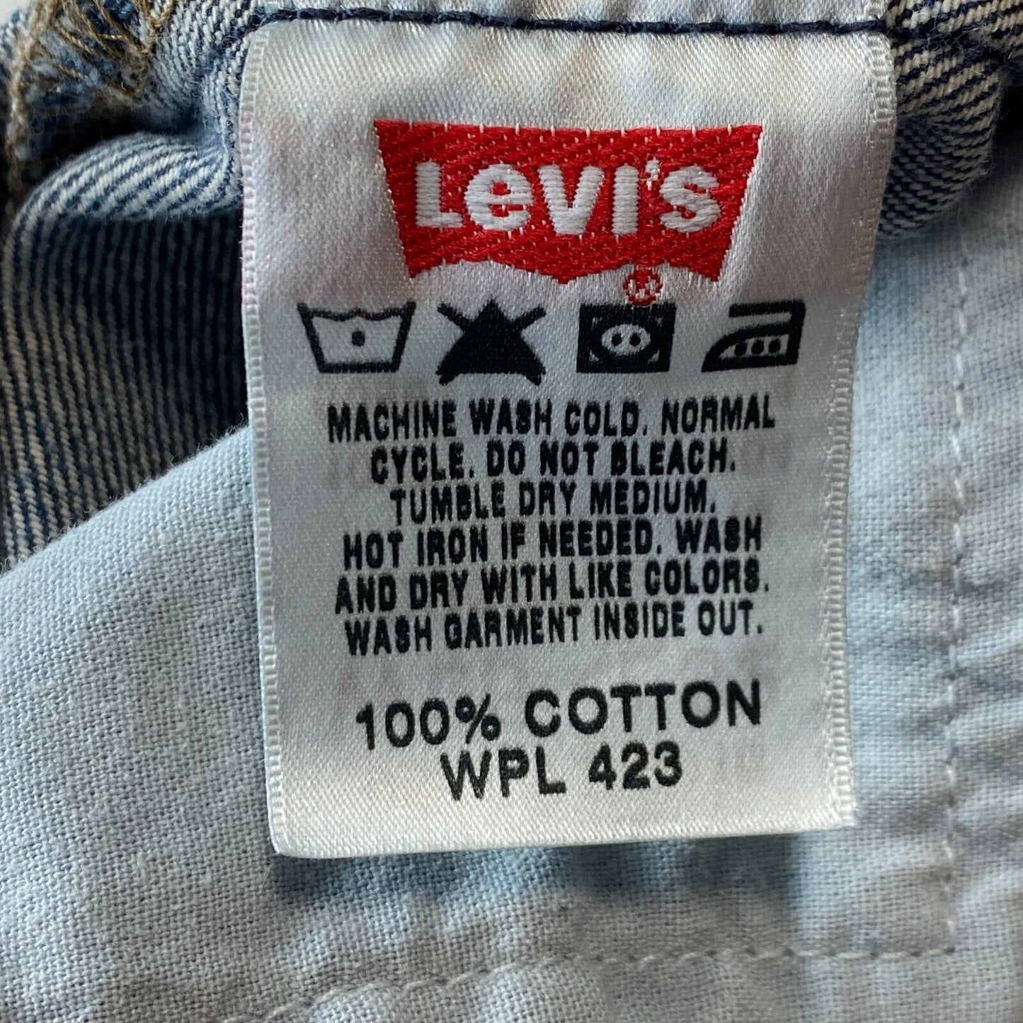 Vintage Levi's 501 Blue Original Regular Straight Fit Jeans W38 L30