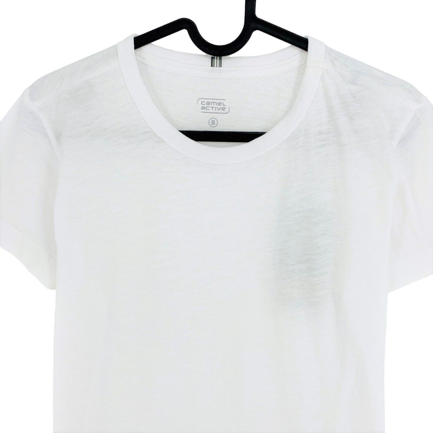 Camel Active T-shirt blanc à manches courtes et col rond Taille S