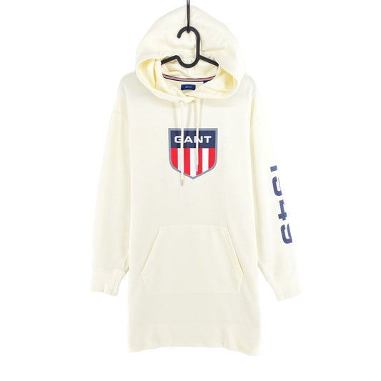 GANT White Retro Shield Hoodie Dress Size XS