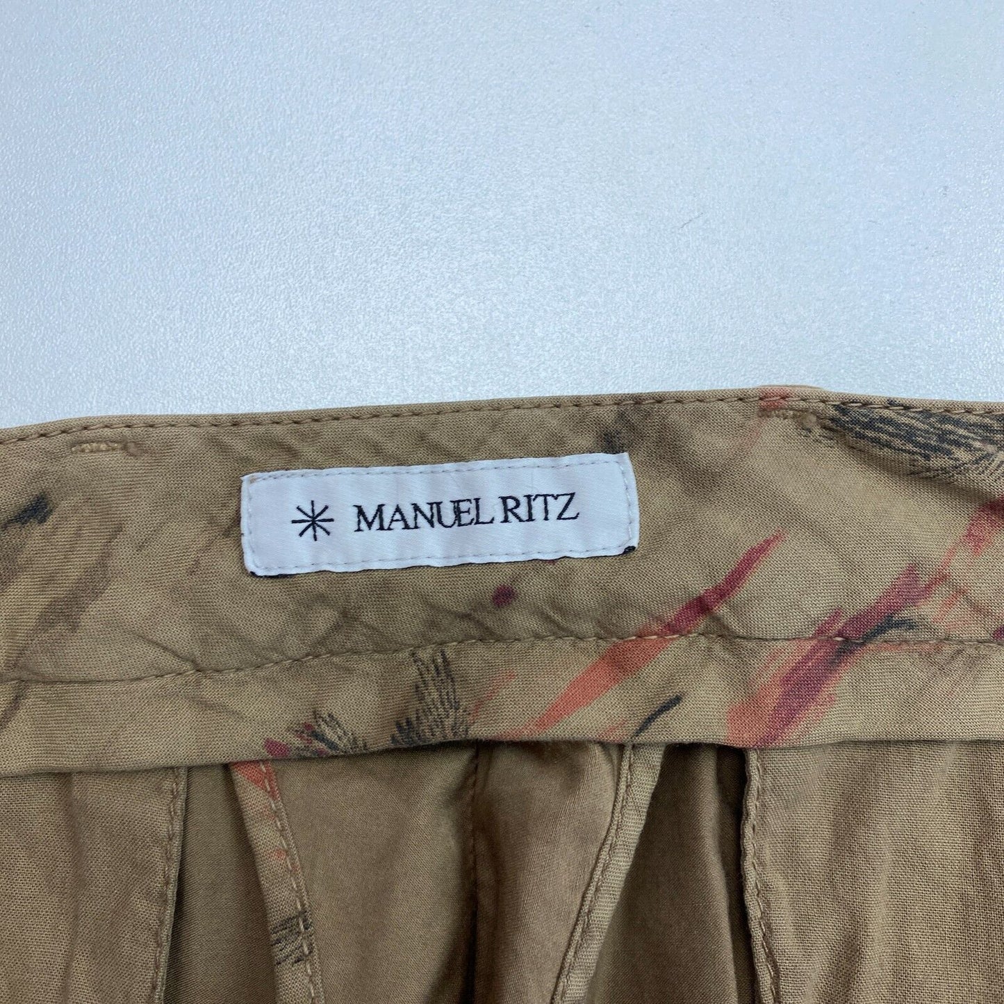 MANUEL RITZ Brown ADAM Slim Fit Chino Pants Trousers Size EU 60 UK/US 50