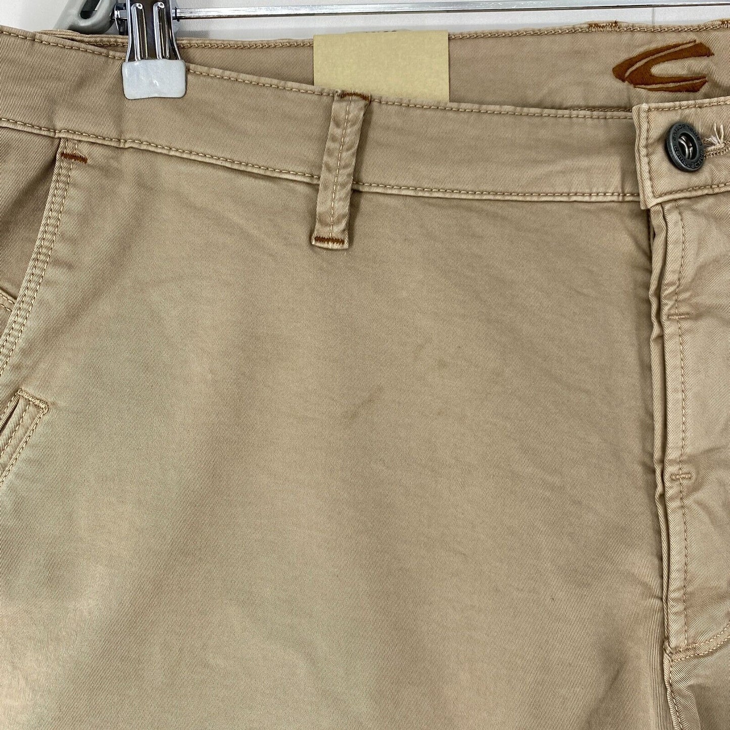 Camel Active MADISON Beige Modern Slim Fit Chino Trousers W40 L36