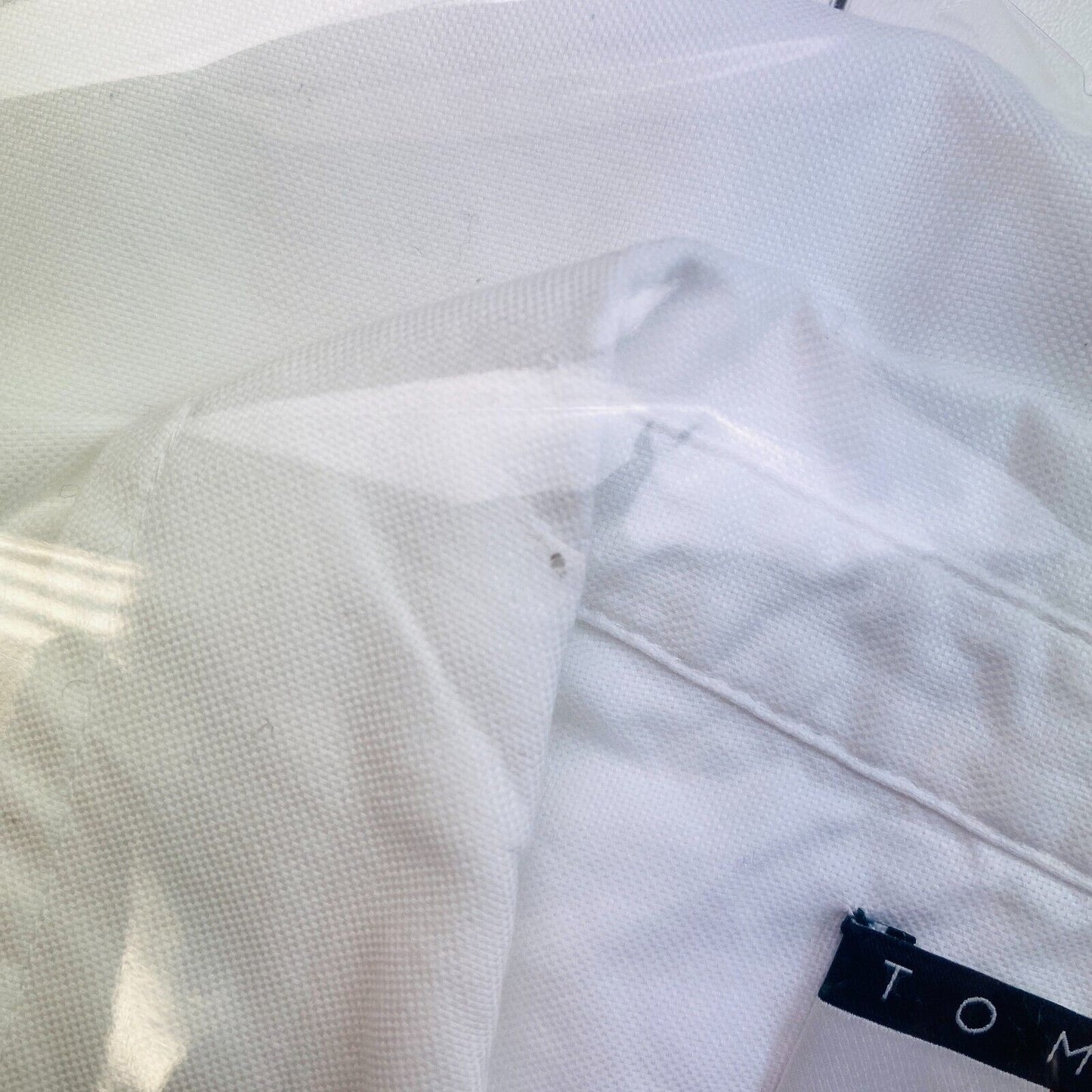 TOMMY HILFIGER White Oversize Oxford Shirt Size EU 32 UK 4 US 0