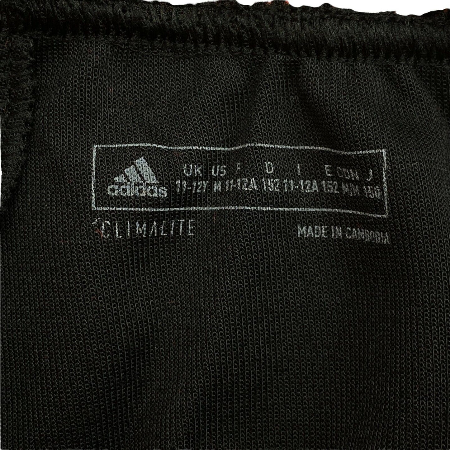 Adidas Climalite Boys Black Logo Sweat Pants Trousers Size 11 - 12 Years