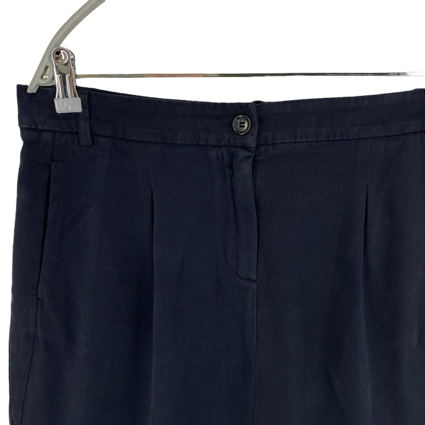 GANT Navy Blue Peached Cavallery Twill Skirt Size EU 38 40 42 UK 12 14 16