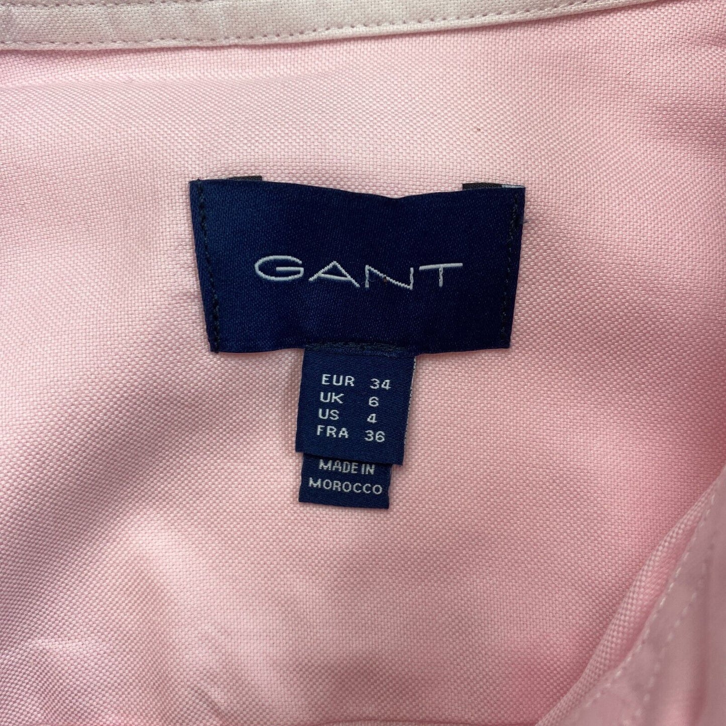 GANT Rosa Stretch Oxford Hemd Größe EU 34 UK 6 US 4