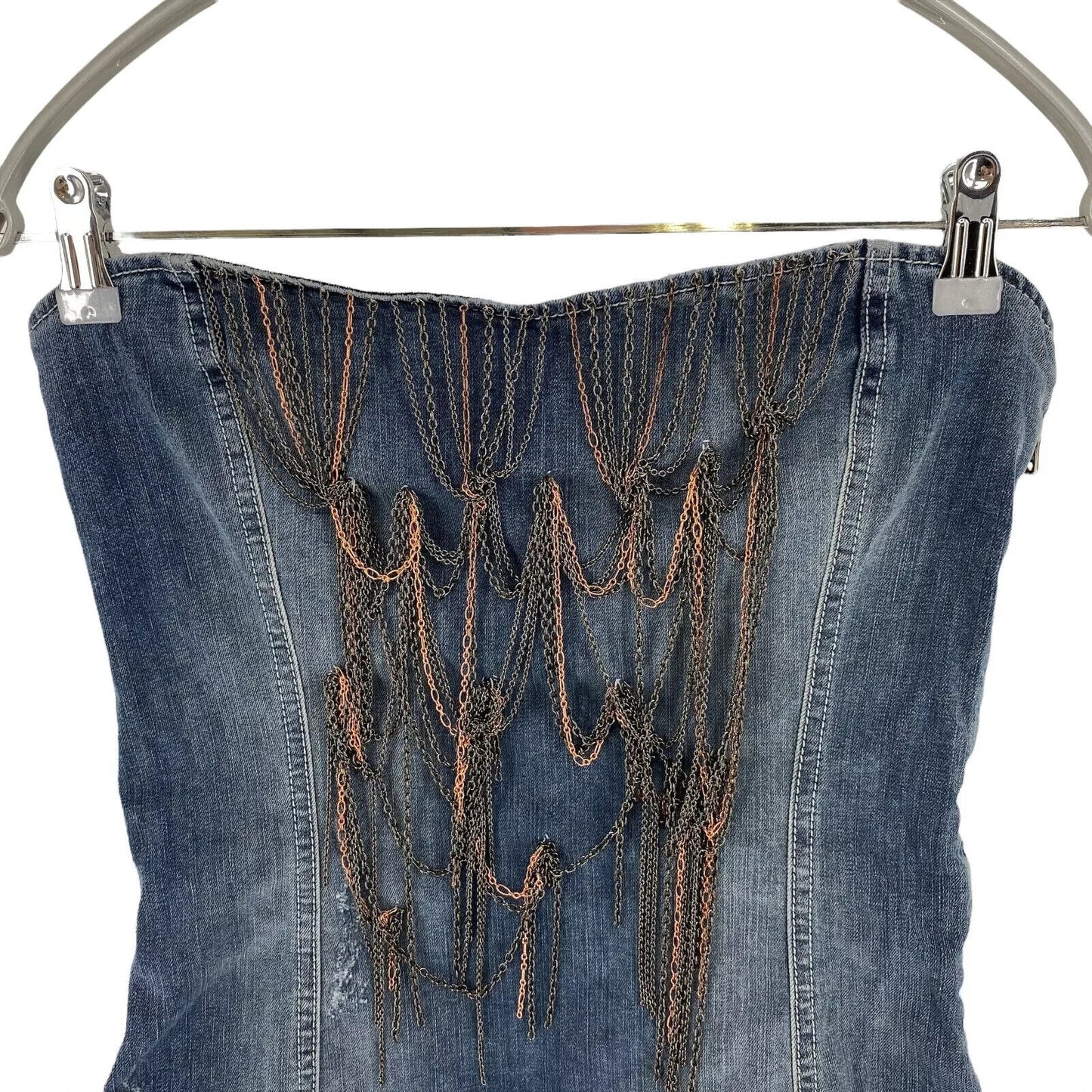 RRP €192 SEXY WOMAN Blue Denim Jeans Sleeveless Top Size M