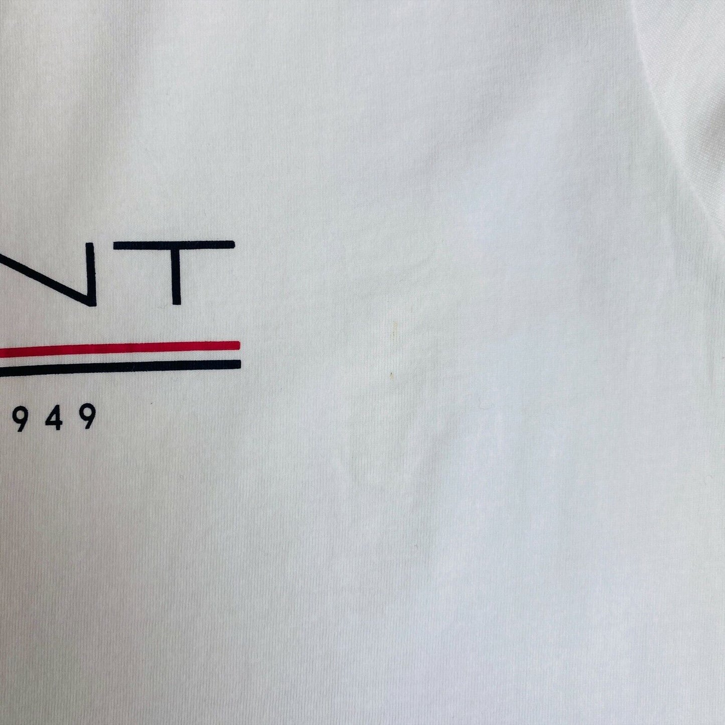 GANT T-Shirt mit Rundhalsausschnitt und „The Fall“-Logo, Größe XS, Weiß