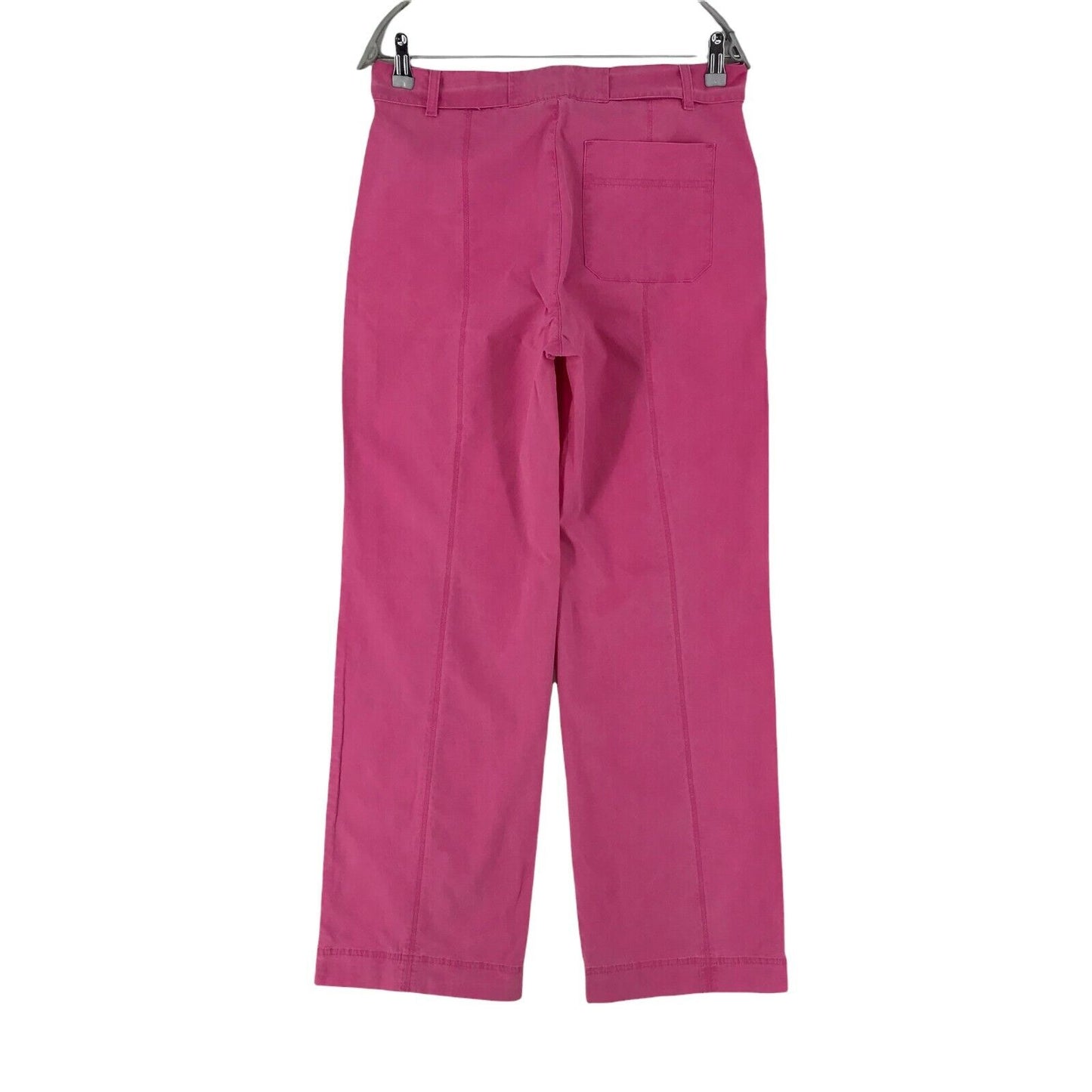 NEW MAN Women Pink Loose Straight Fit Trousers Size EUR 40 W30 Made In France