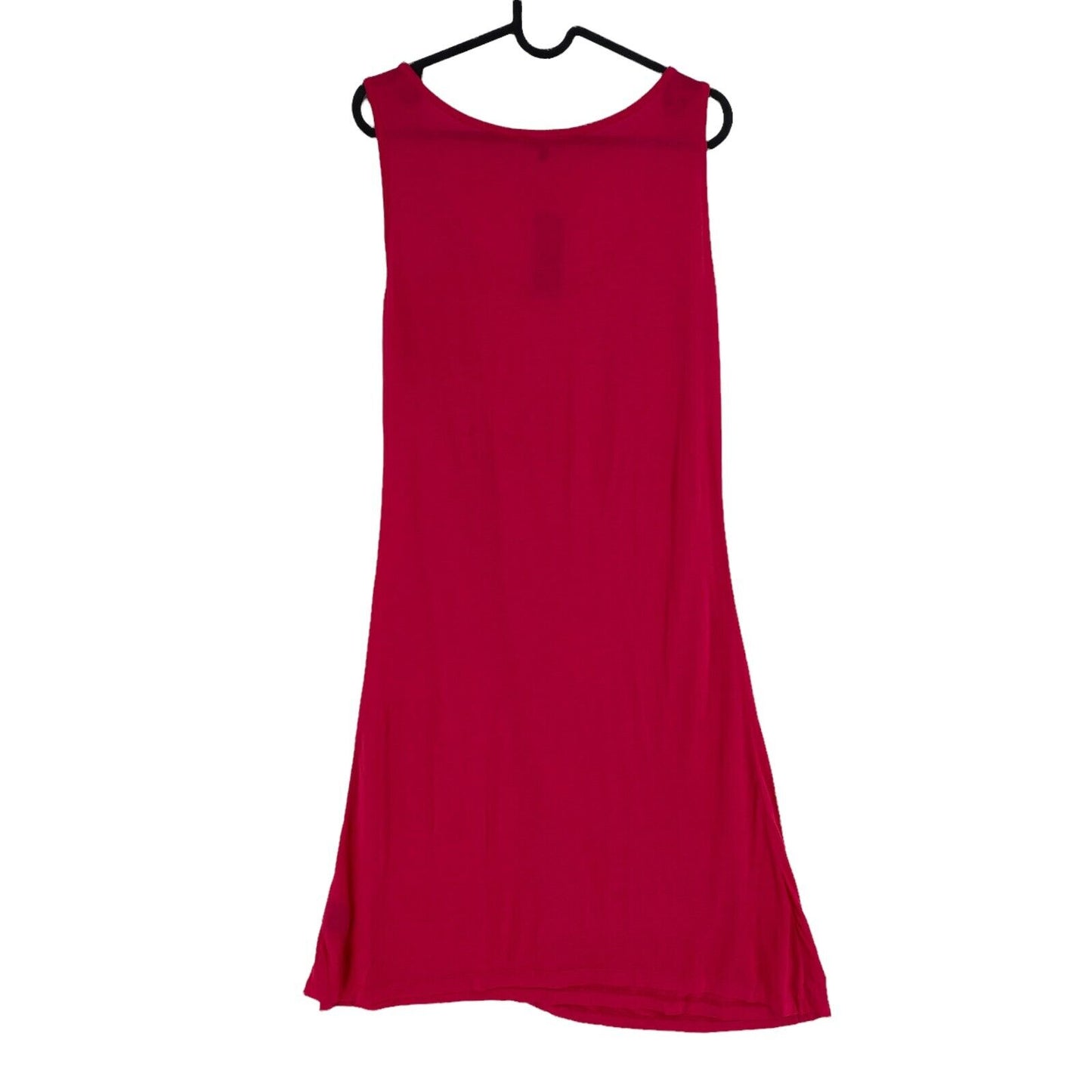 Darjeeling Red Sleeveless Round Neck Shift Dress Size M