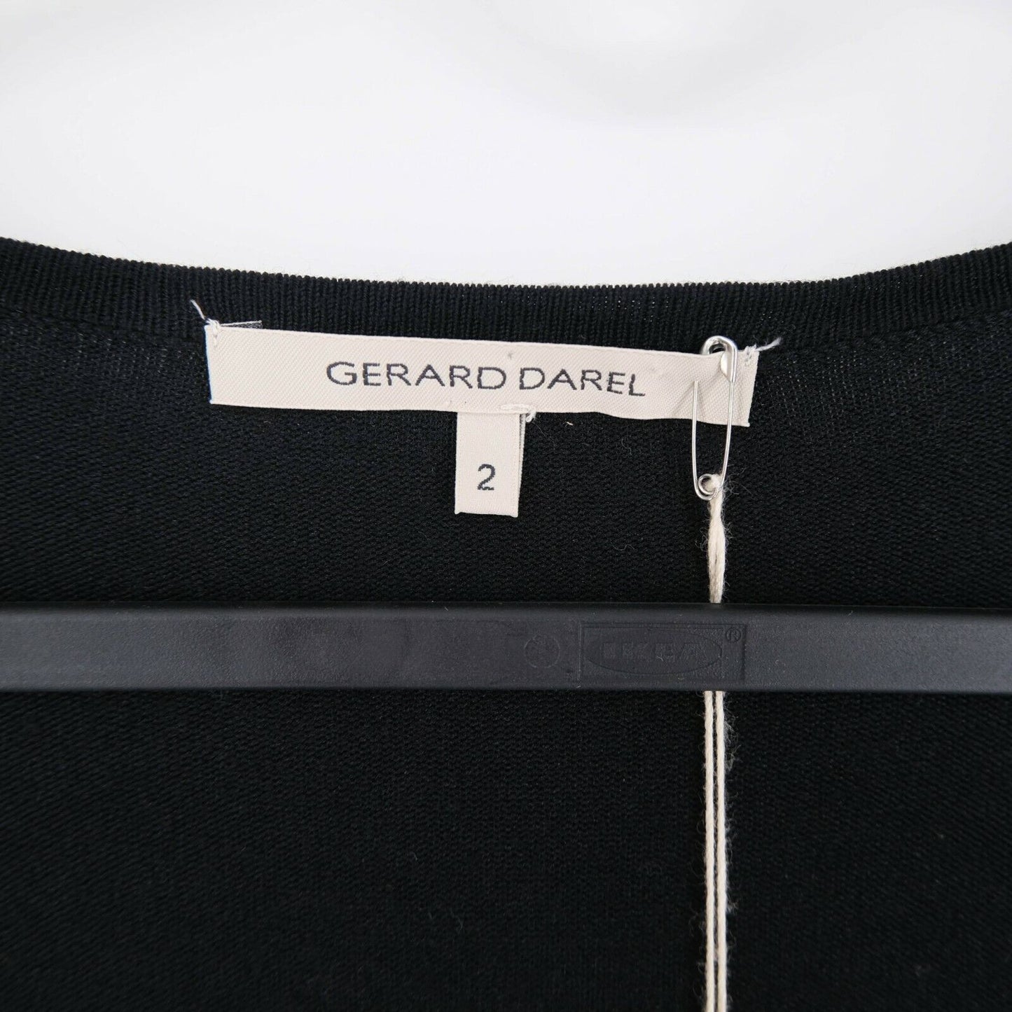 Prix ​​conseillé 125 € GERARD DAREL Pull cardigan noir à col en V Taille 1 / S 2 / M