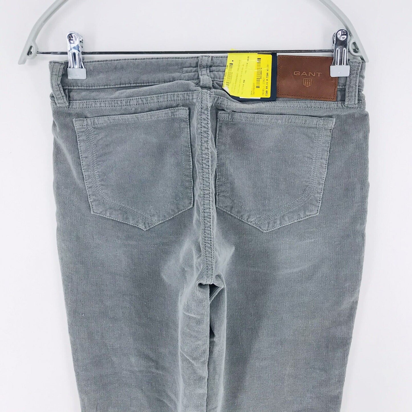 GANT NELLY Cordhose für Damen, niedrige Taille, normale Passform, super schmale Passform, W29 L34, Grau