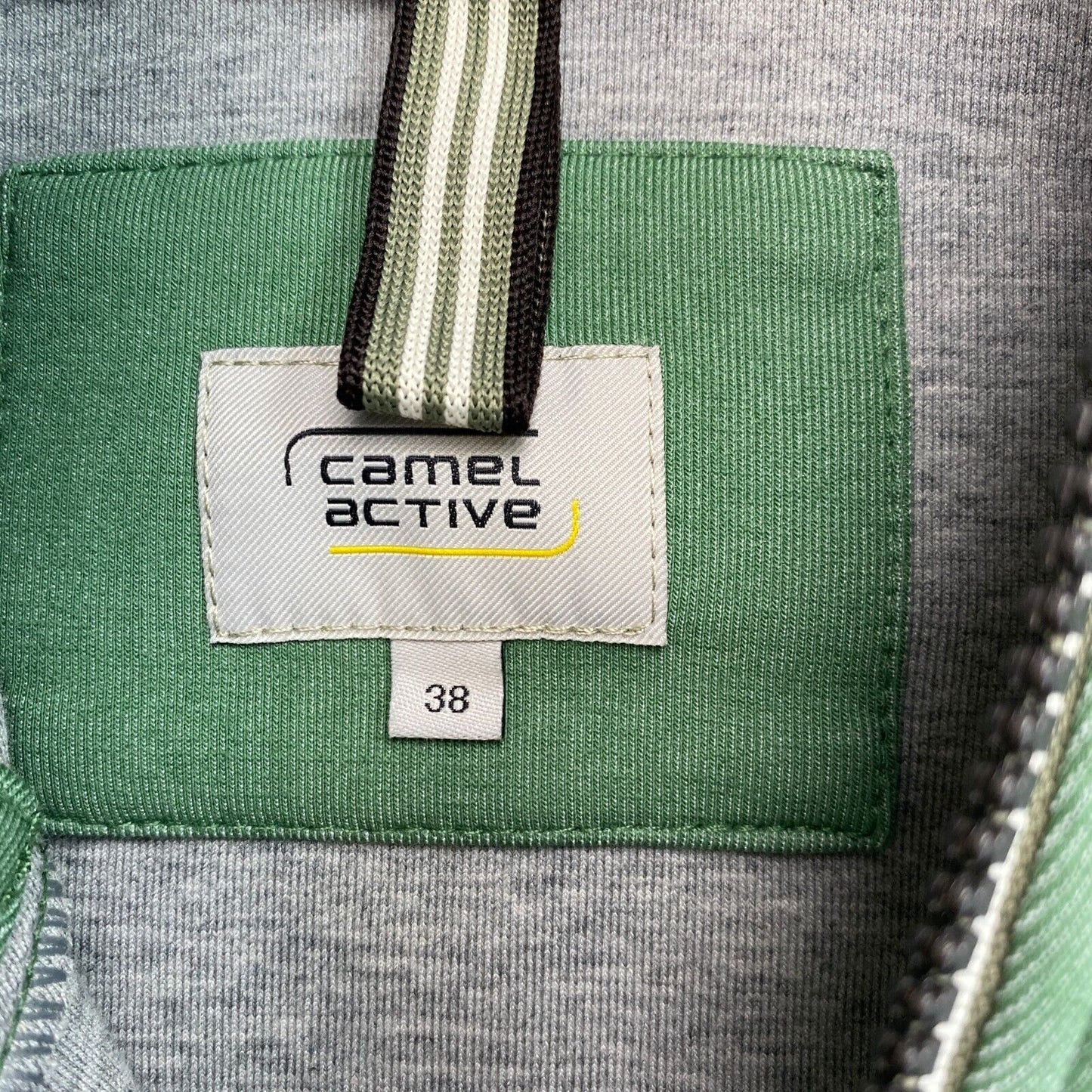 CAMEL ACTIVE Vert Full Zip Sweat à capuche Pull Taille EU 38 UK 10 US 8