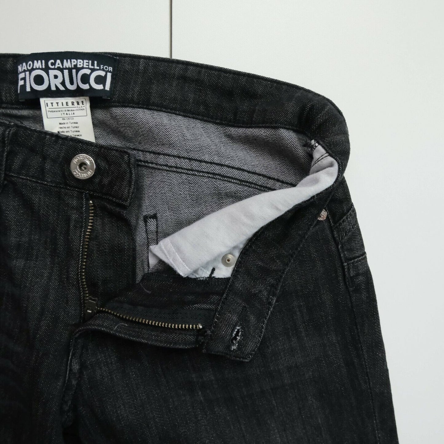 FIORUCCI x NAOMI CAMPBELL Dark Grey Skinny Jeans Size 27