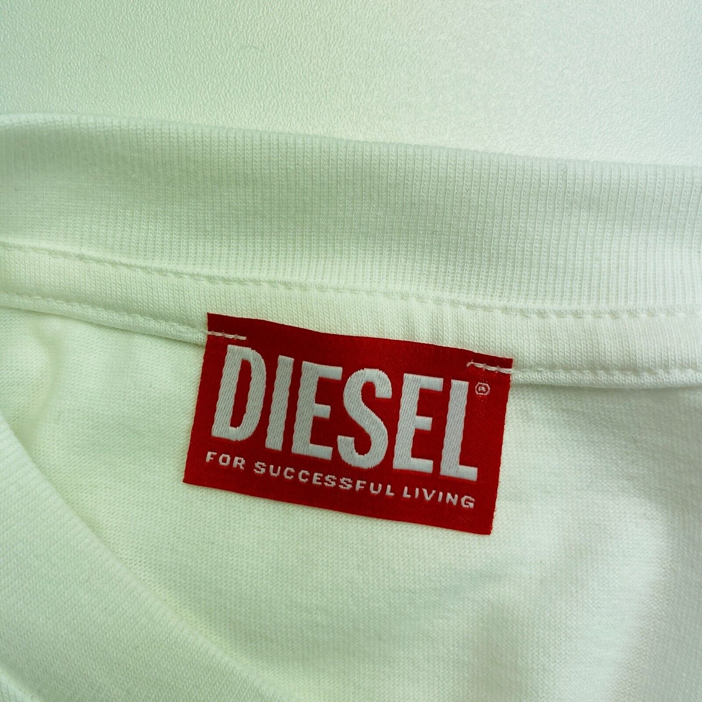 DIESEL White Short Sleeves T Shirt Dress Size XS