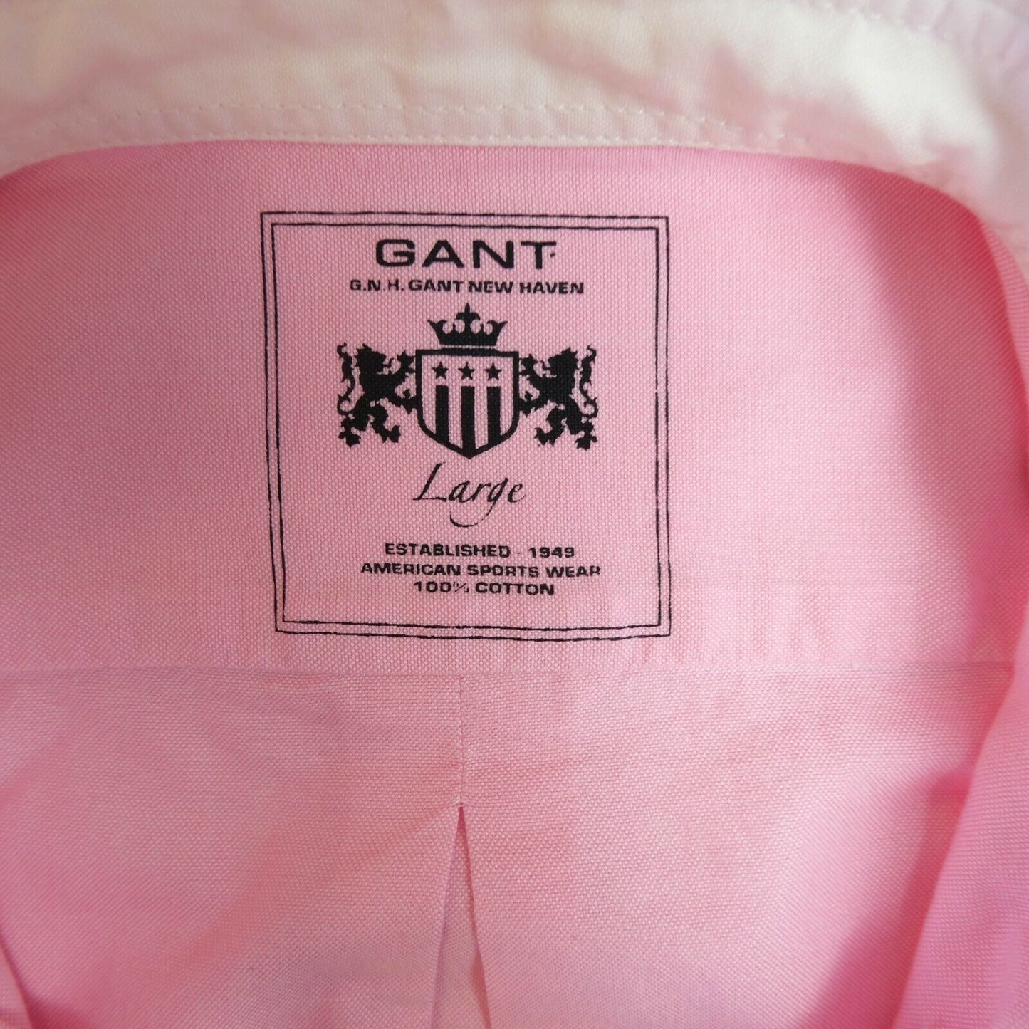 GANT NH Pink Shirt Size L