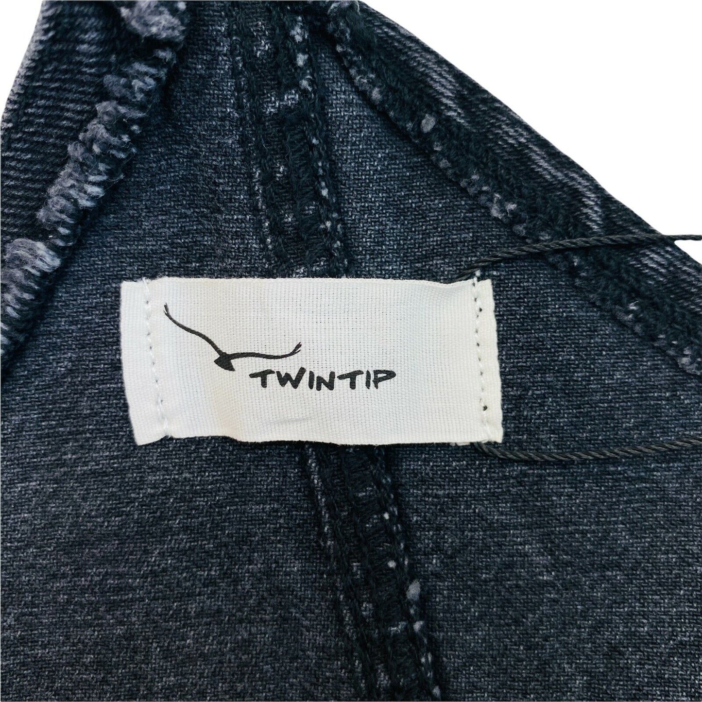 TWINTiP Schwarzes Jeans-Latzkleid, Größe EU 42, UK 14, US 12