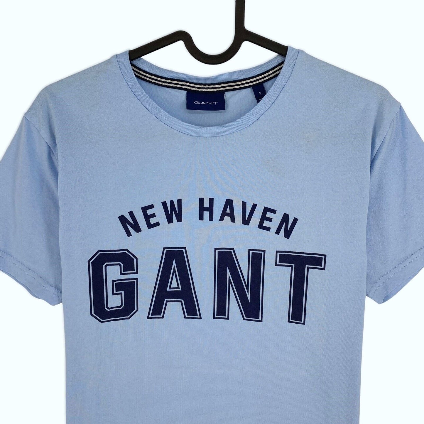 GANT Men Blue Logo Crew Neck Short Sleeves T Shirt Size S