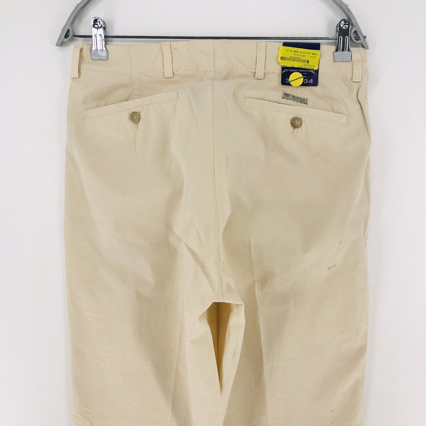 GANT Ivory Regular Straight Fit Light Weight Chino Pants Trousers W30 L34