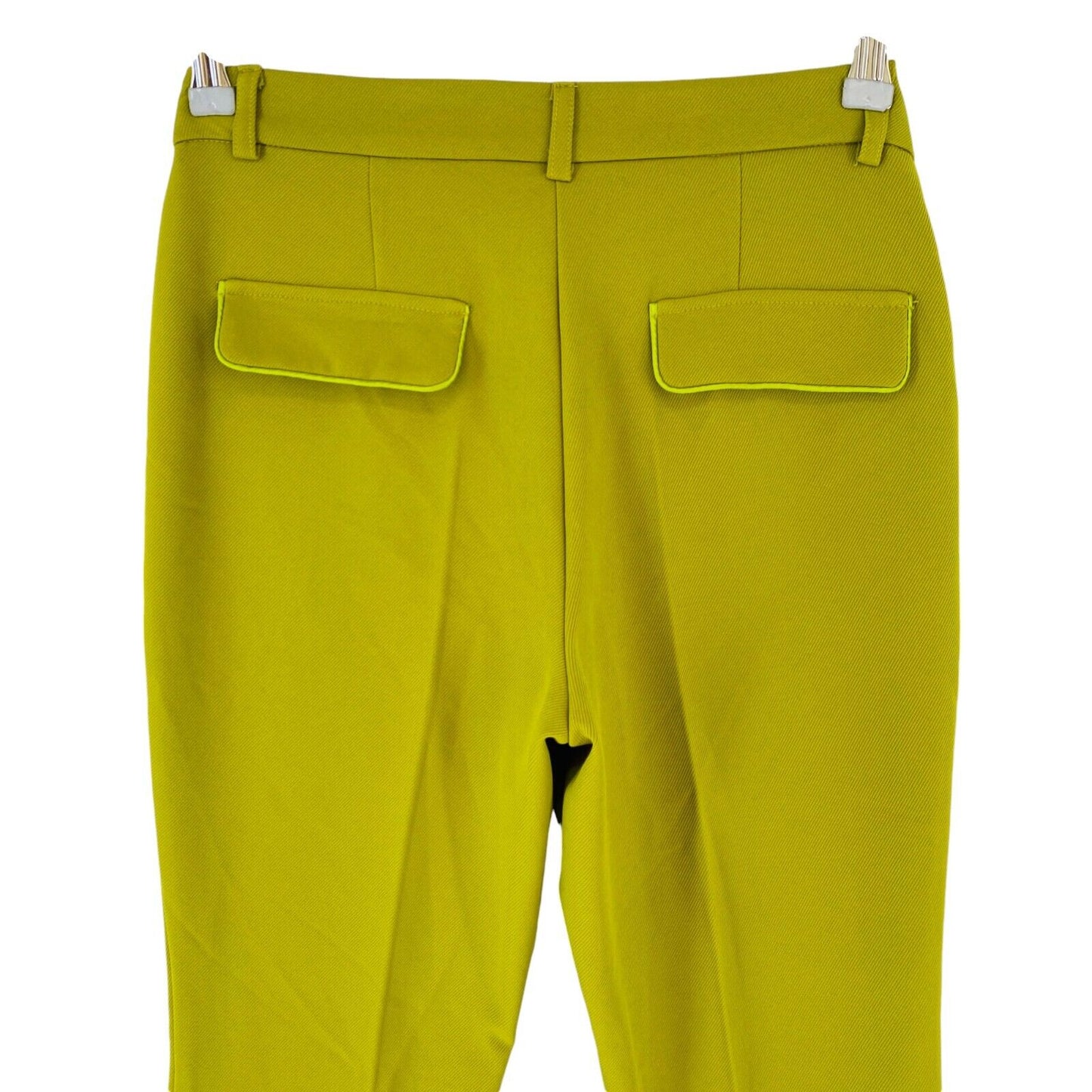 MOTIVI Women Yellow Flared Fit Trousers IT 42 EUR 38 UK 10 US 6 W28