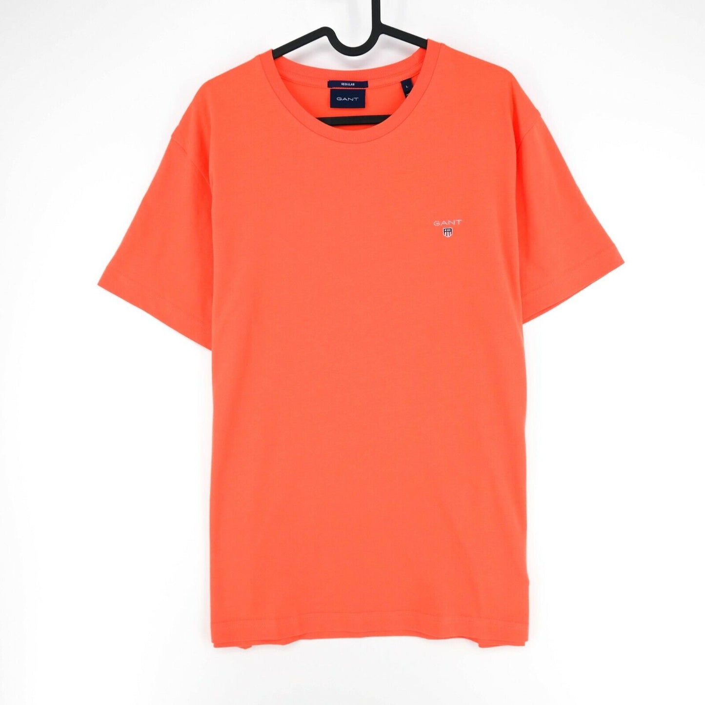 GANT Orange Original Logo Regular Rundhals T-Shirt Größe L