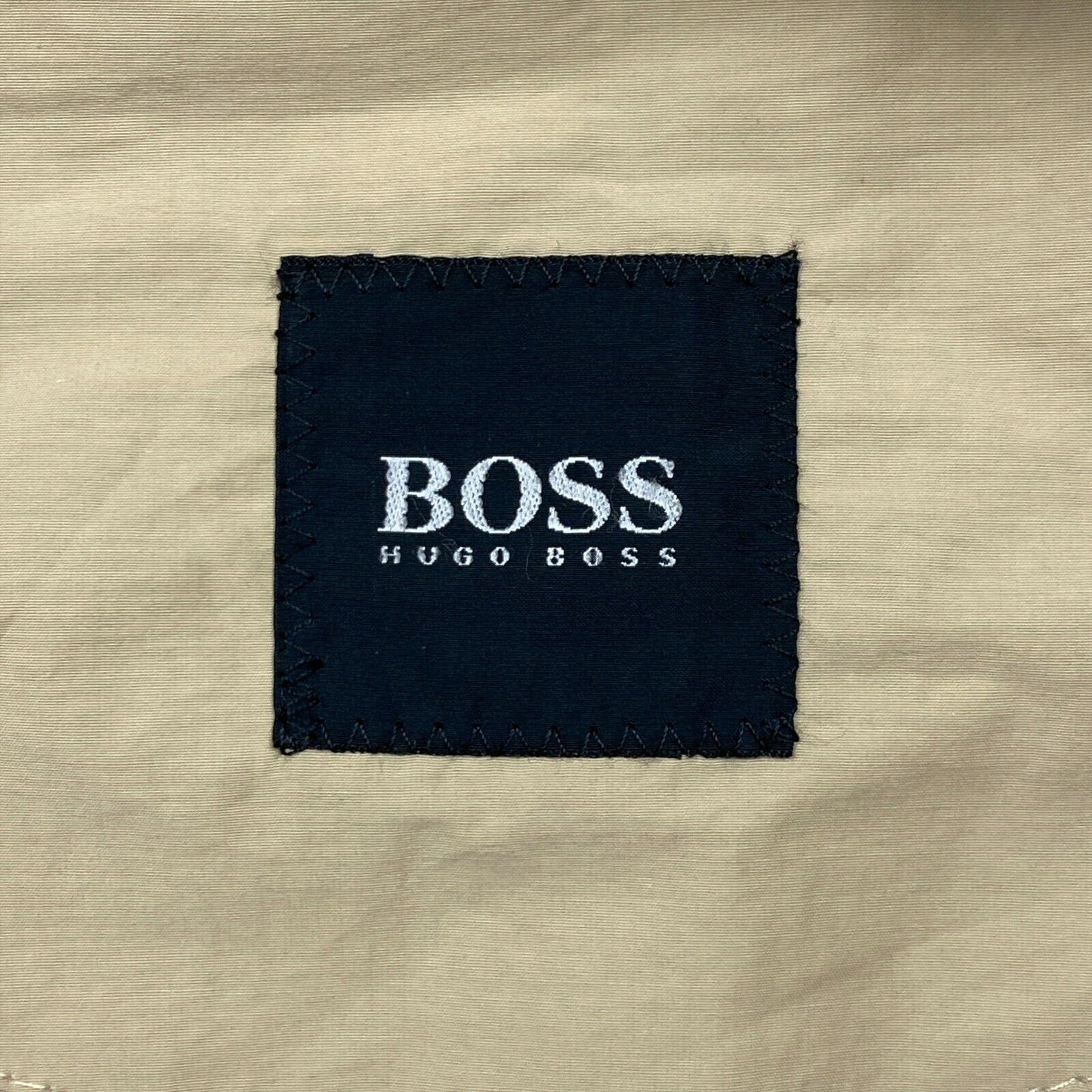 HUGO BOSS Beige Cotton Blend Trench Coat Size EU 52 UK/US 42