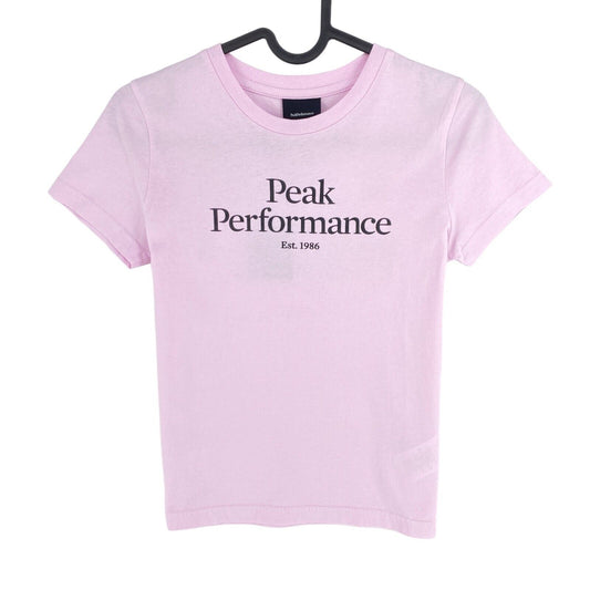 Peak Performance Girls Pink Original Sea Crew Neck T Shirt Size 130 cm