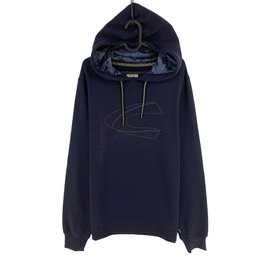 Camel Active Navy Blue Logo Hooded Sweater Pullover Size S