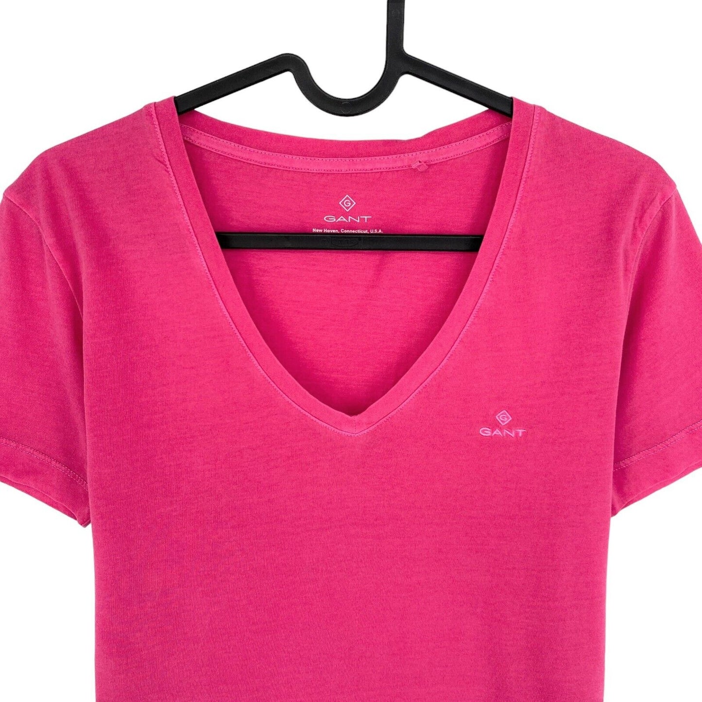 GANT T-shirt à col en V délavé rose Sun Taille XS