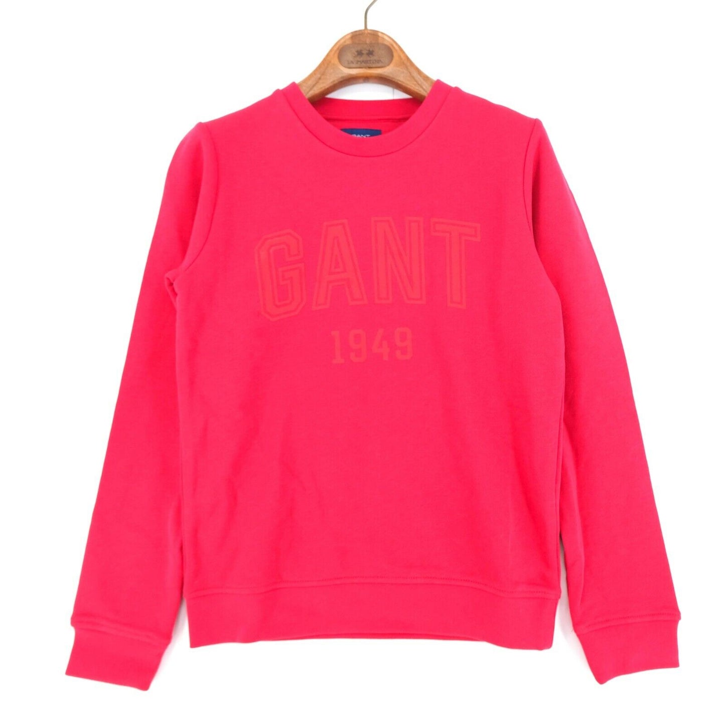 GANT Red Crew Neck Cotton Sweater Jumper Sweatshirt Size XS