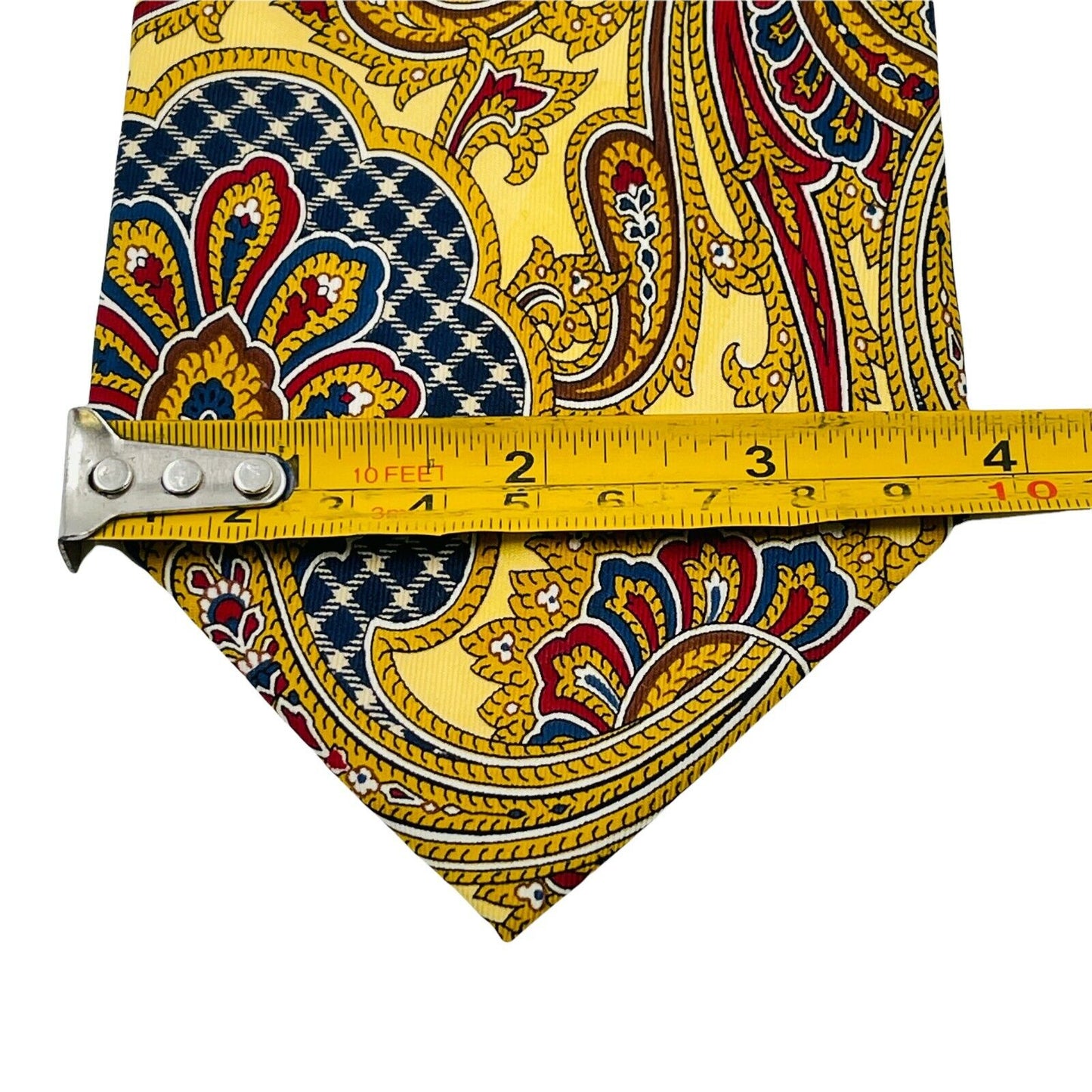 GANT Vintage Yellow Ornamented 100% Silk Hand Made Tie