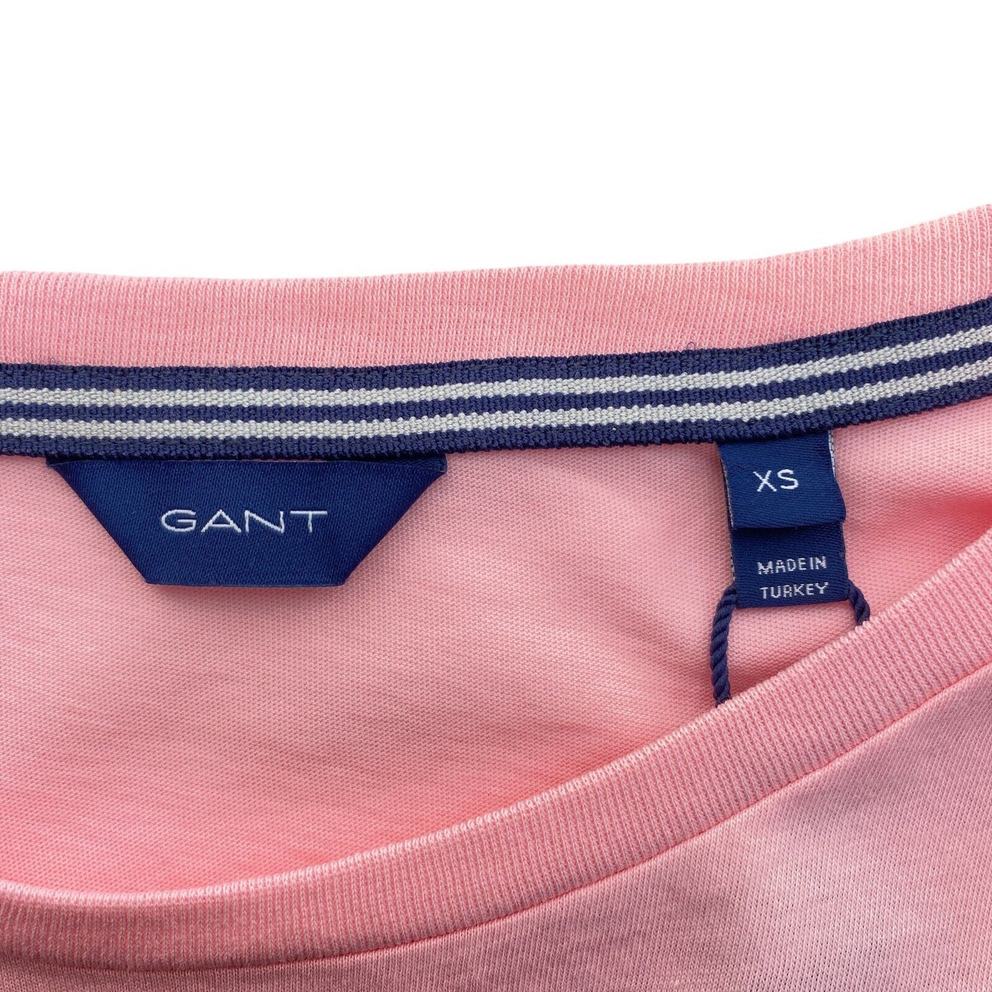 GANT Pink Logo Long Sleeves Crew Neck T Shirt Size XS