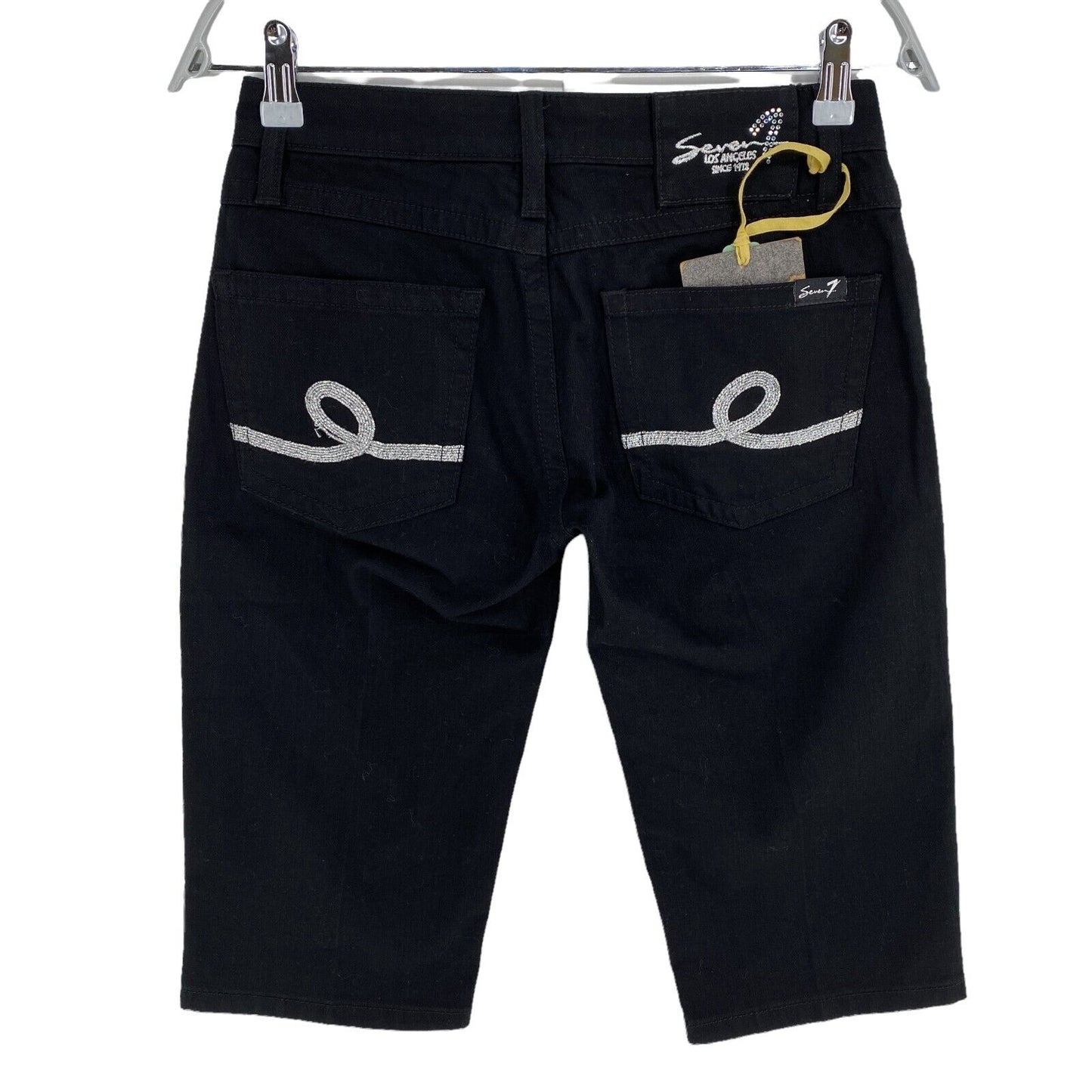 RPR €189 Seven7 Black Bermuda Shorts Size W26