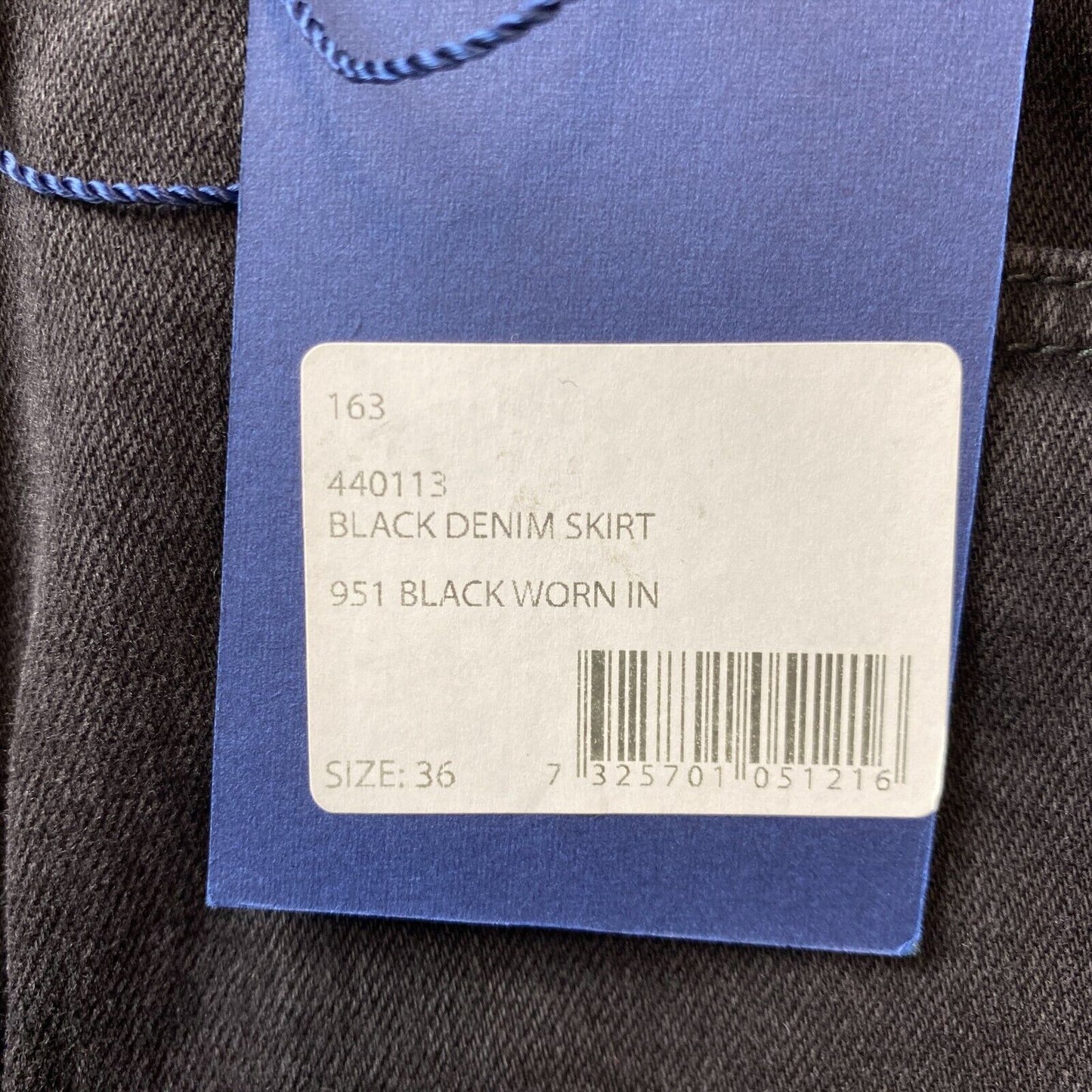 GANT Women Dark Grey Regular Fit Denim Skirt EUR 36 UK 10 US 6 W27