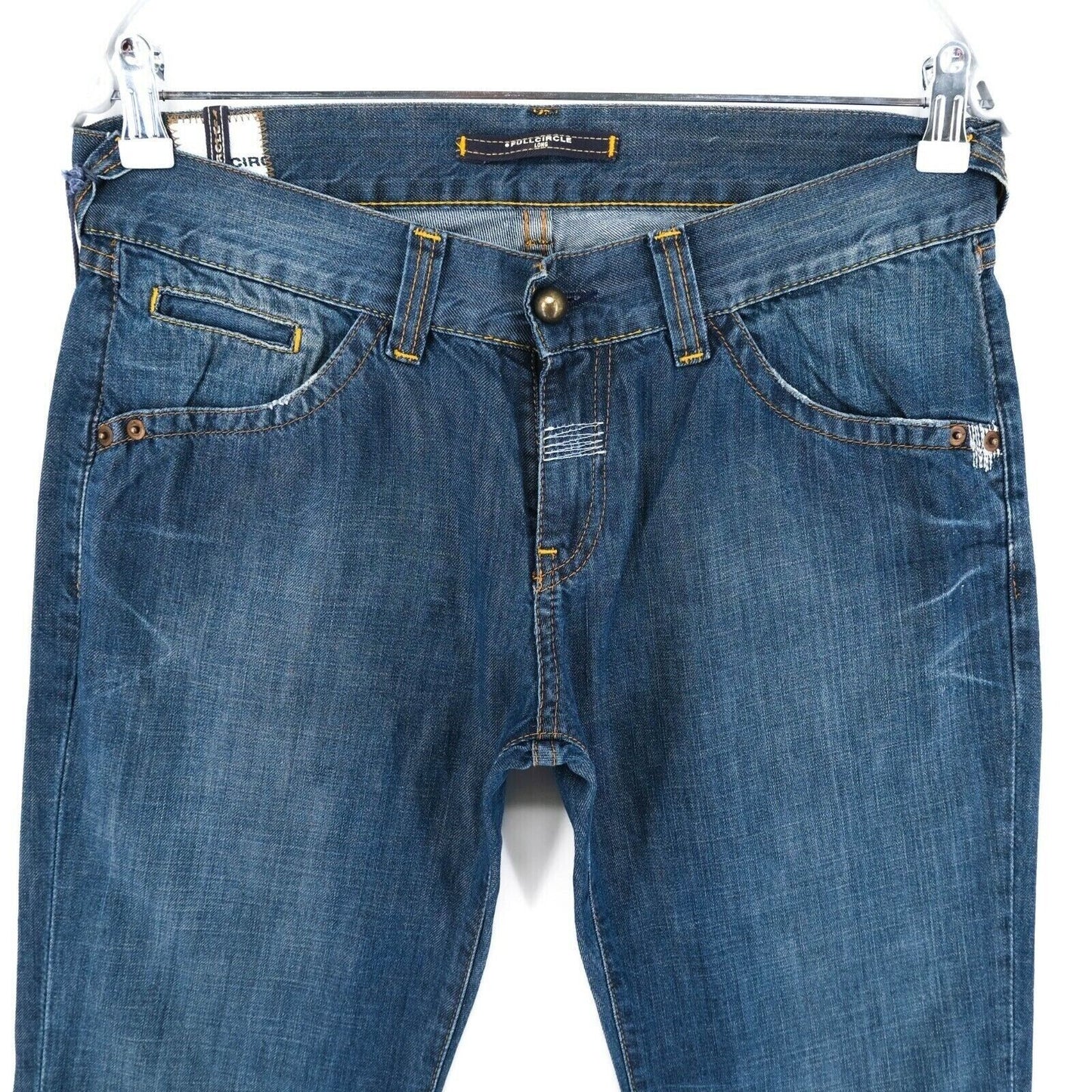 FULL CIRCLE Jean bleu denim coupe droite régulière pour femme taille W30